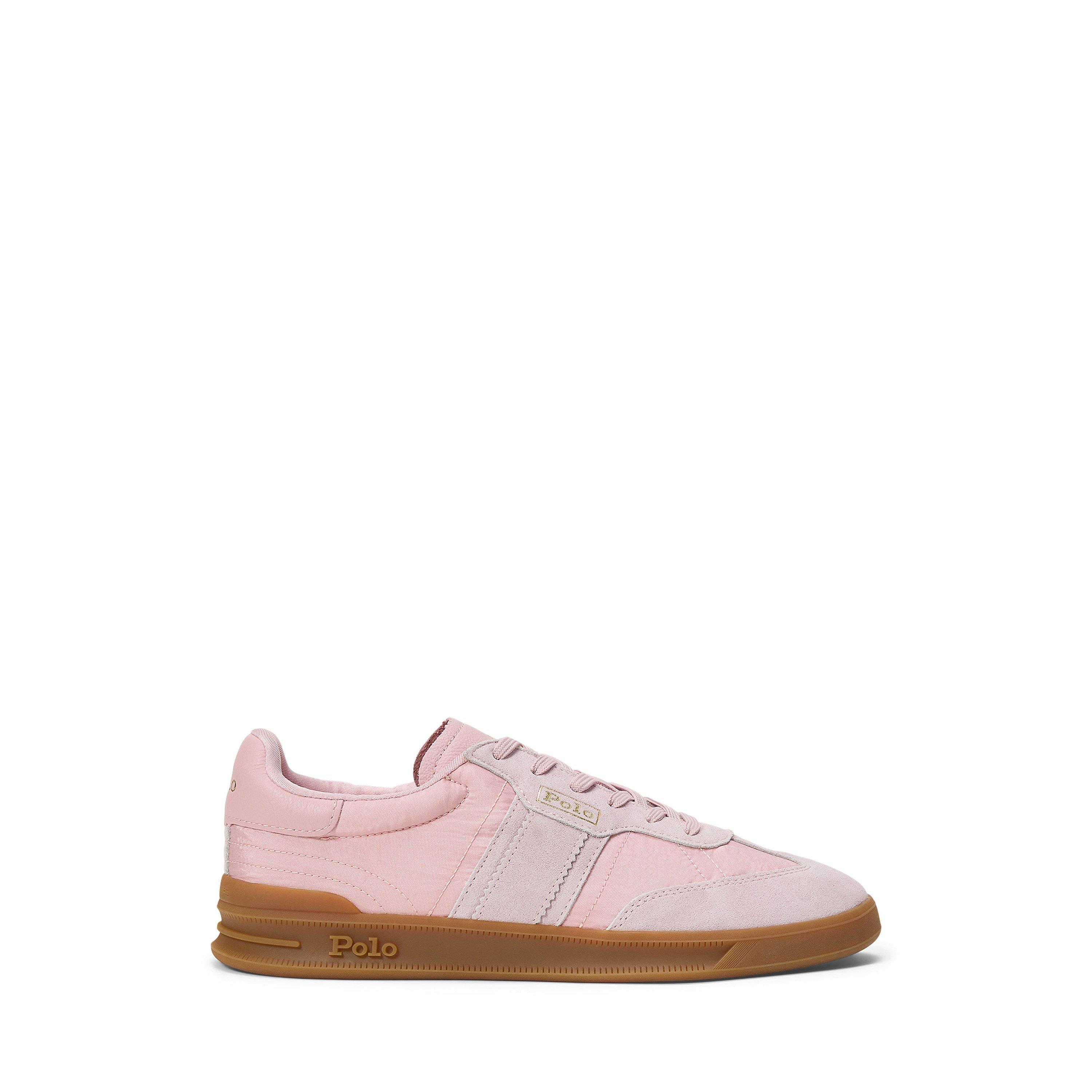 Women's Leather Court Trainers