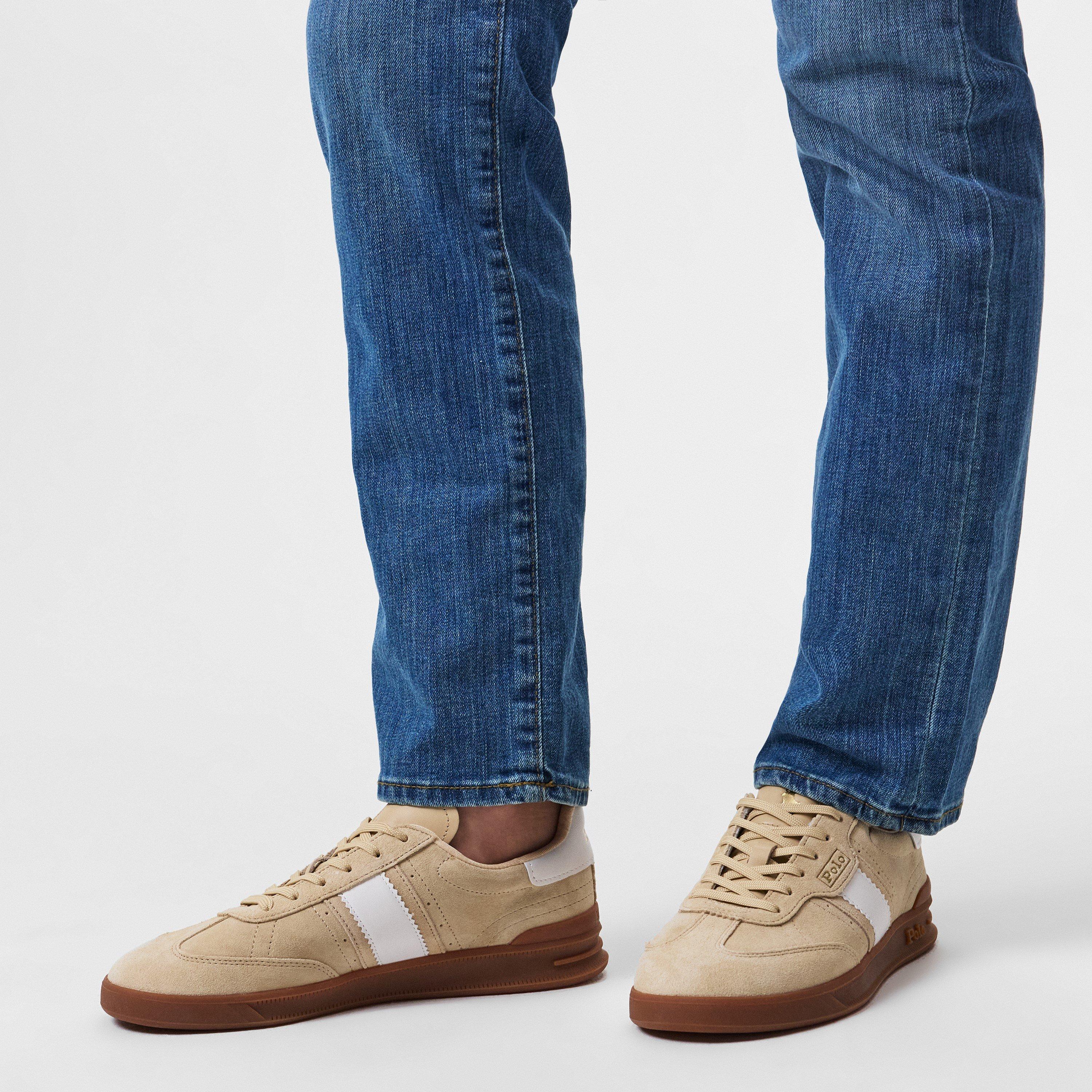 Chamois - Polo Ralph Lauren - Women's Leather Court Trainers - 3