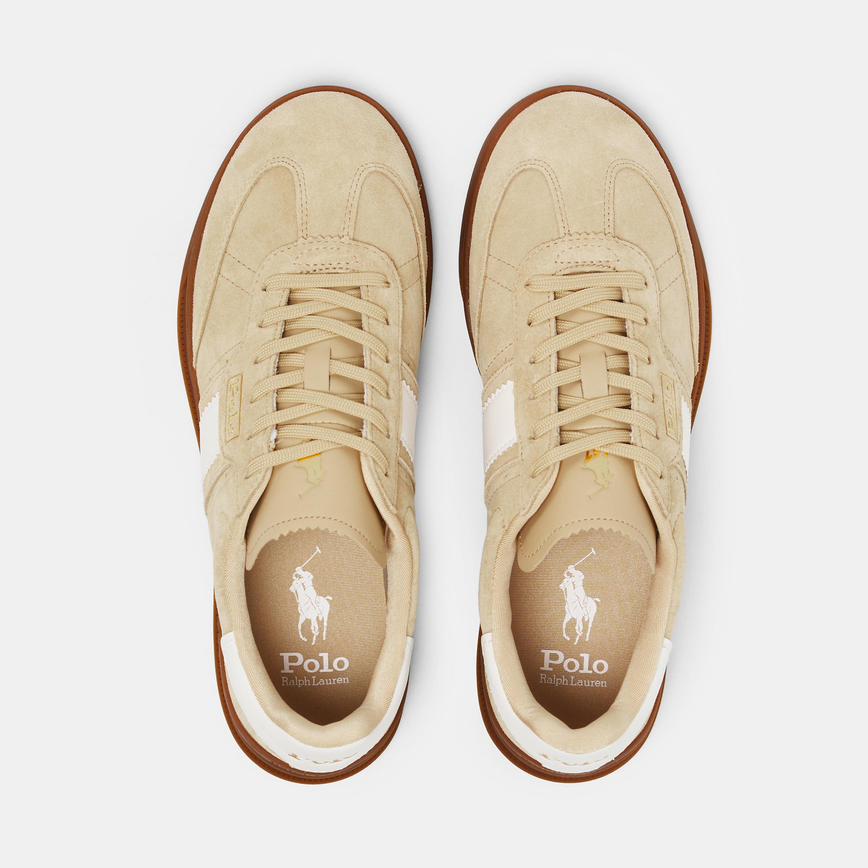 Chamois - Polo Ralph Lauren - Women's Leather Court Trainers - 6