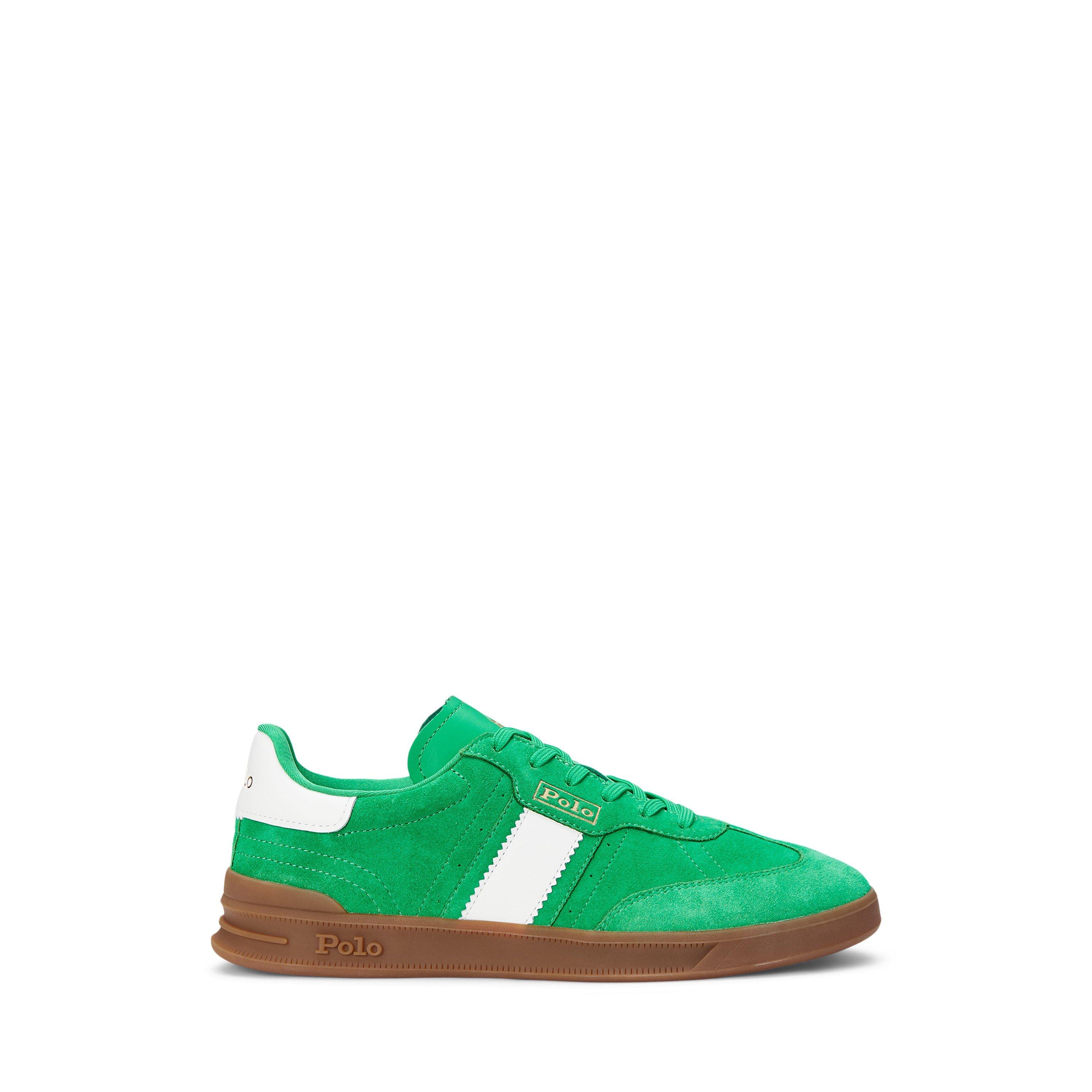 Polo Ralph Lauren Women's Leather Court Trainers - Summer Green - 4 (36.5)