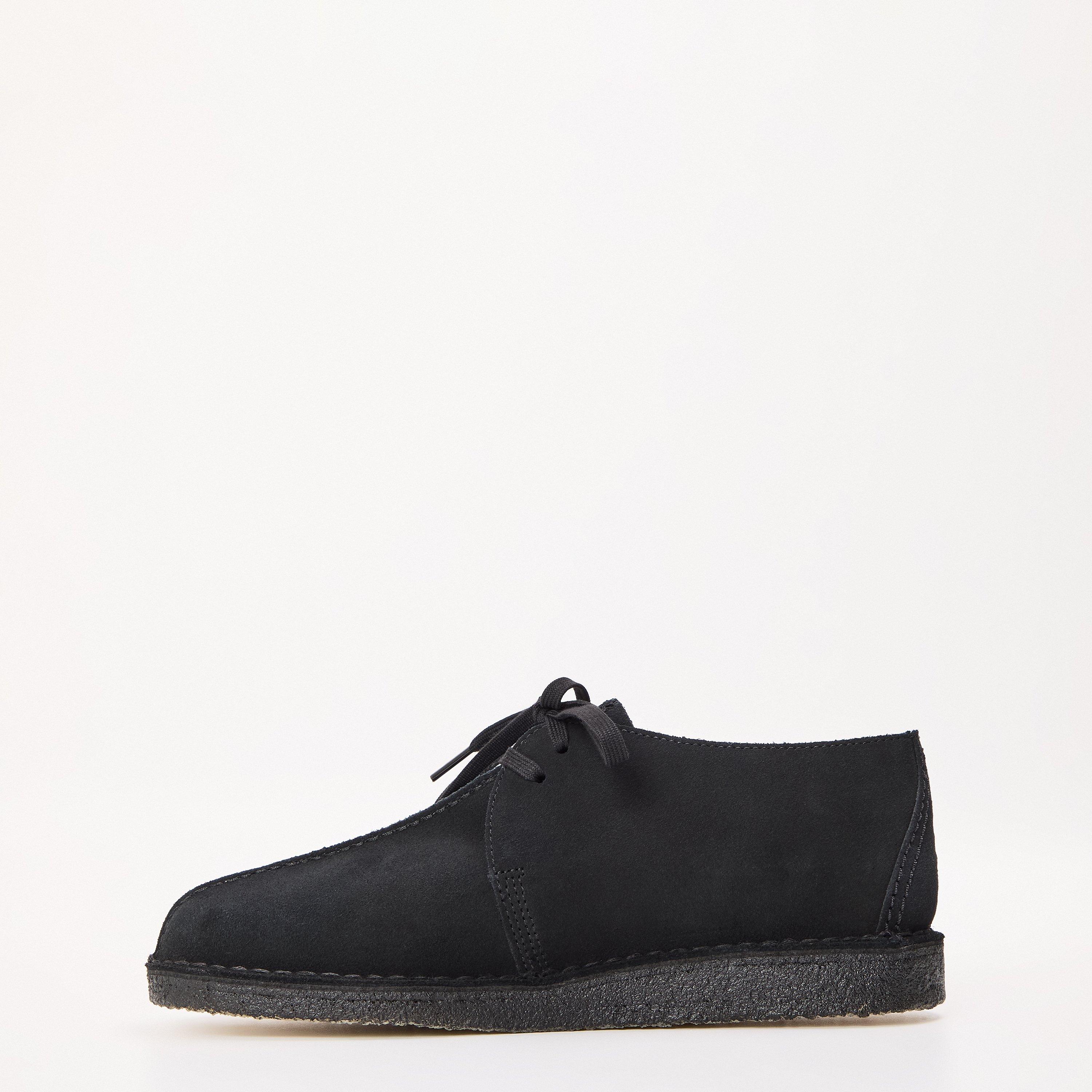 Black Suede - Clarks Originals - Men's Desert Trek Moc Toe Formal Shoes - 2