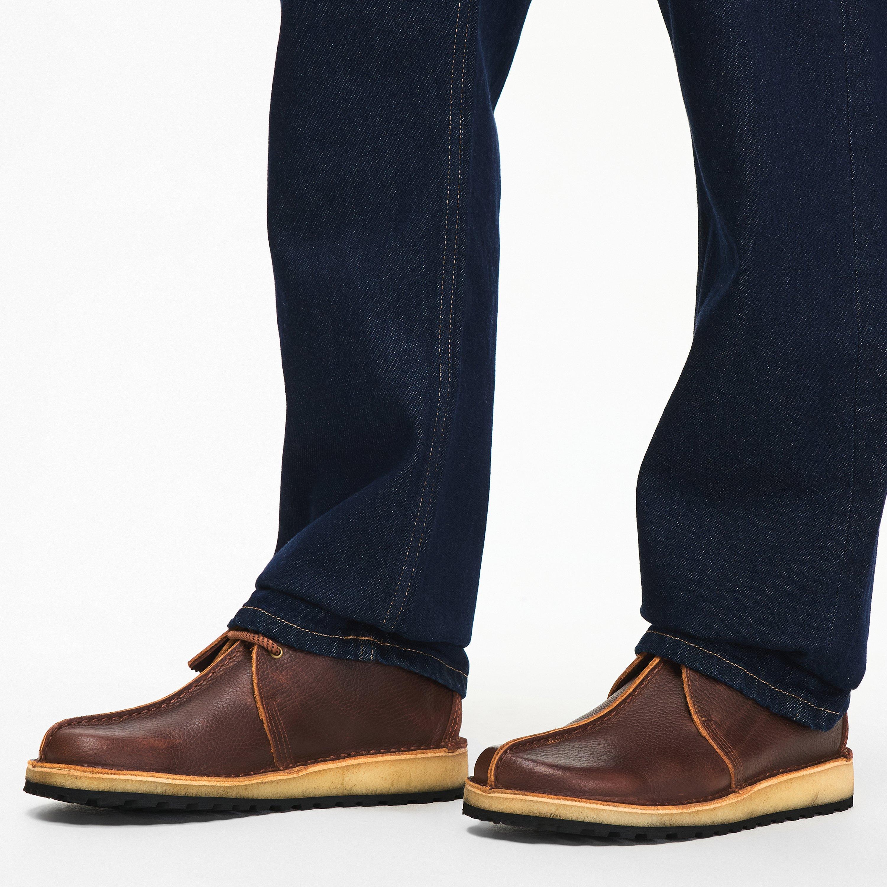 Nut Brown - Clarks Originals - Men's Trek Scout Moc Toe Formal Shoes - 3