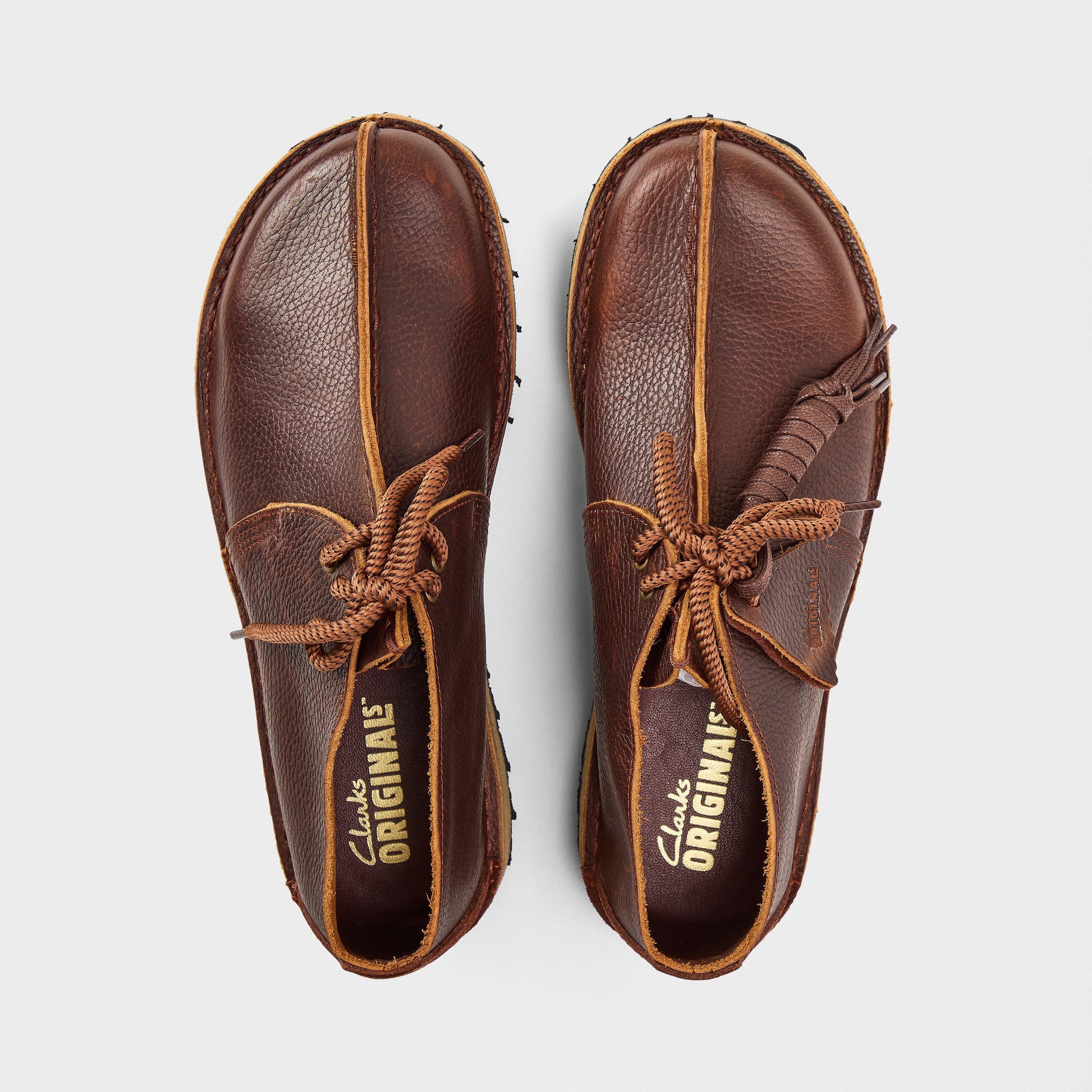 Nut Brown - Clarks Originals - Men's Trek Scout Moc Toe Formal Shoes - 5