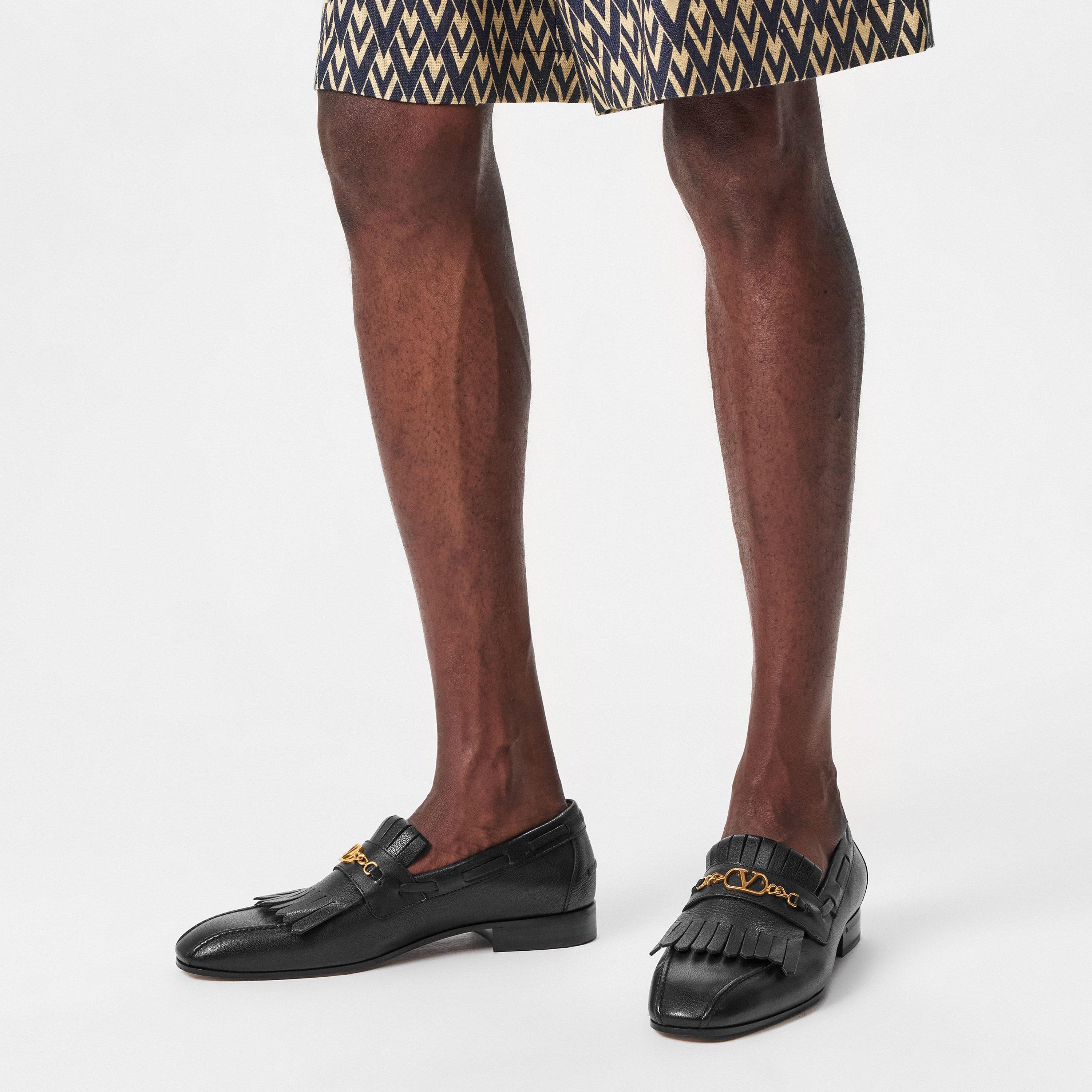 Black - Valentino Garavani - Men's Tassel Loafers - 3