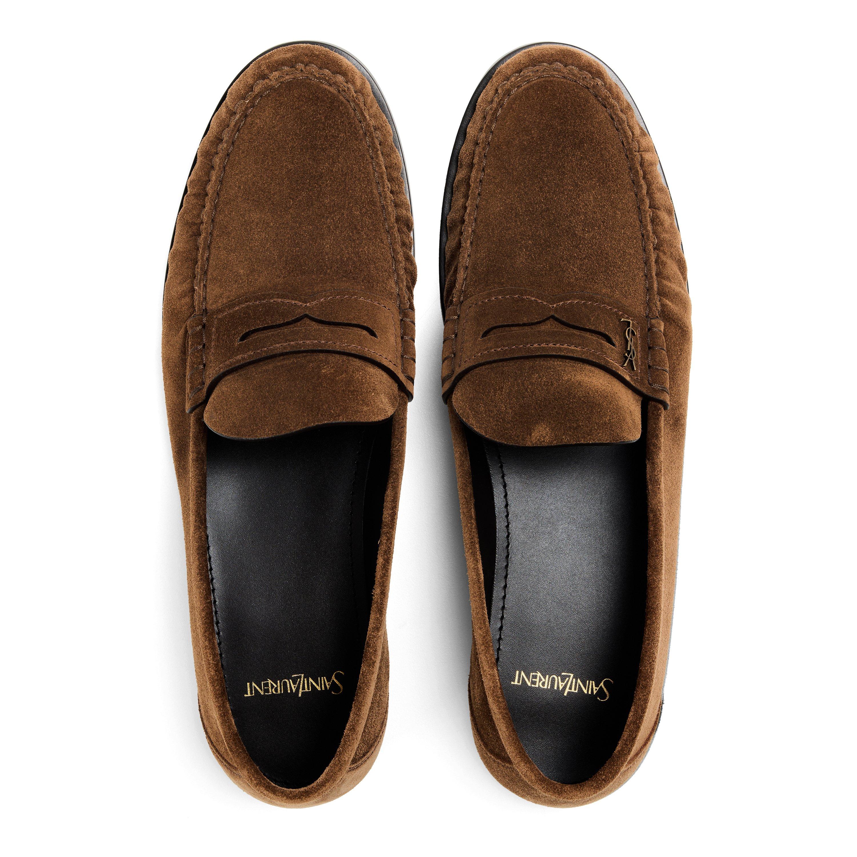Snuff - Saint Laurent - Mens Le Supple Penny Loafers - 5