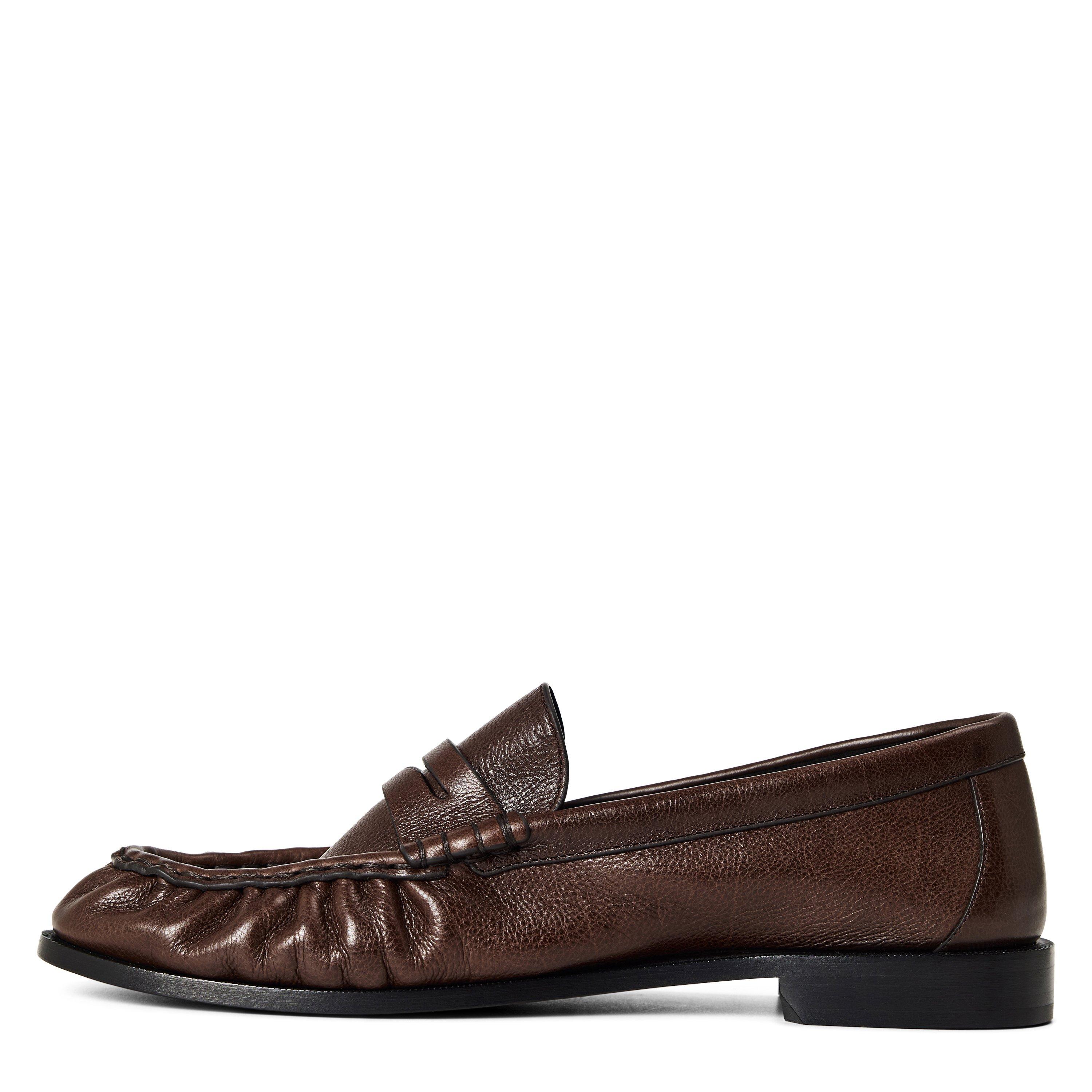 Brown - Saint Laurent - Mens Le Supple Penny Loafers - 2