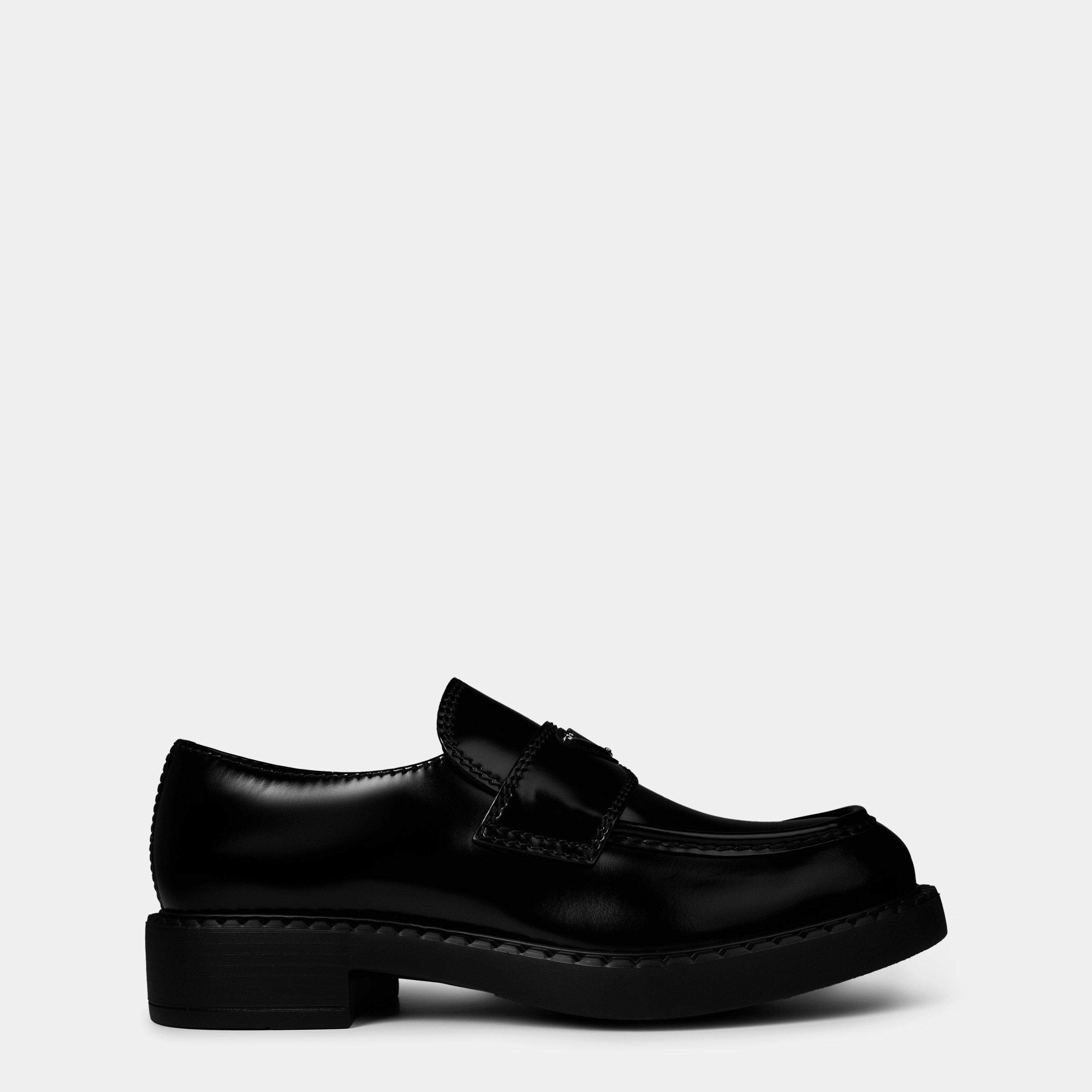Prada Men'S Chocolate Leather Loafers | Flannels