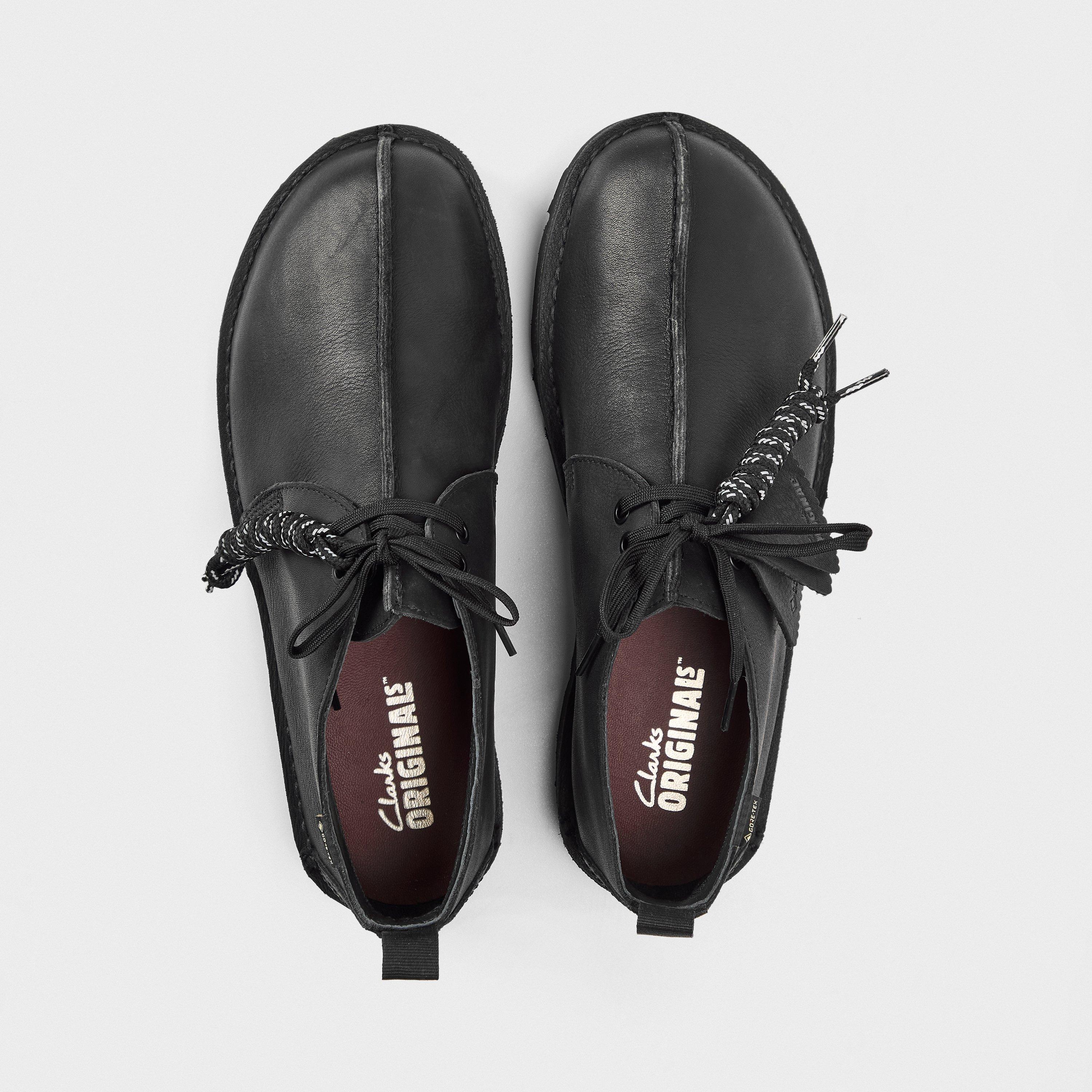 Black - Clarks Originals - Men's Desert TrkGTX Moc Toe Formal Shoes - 4