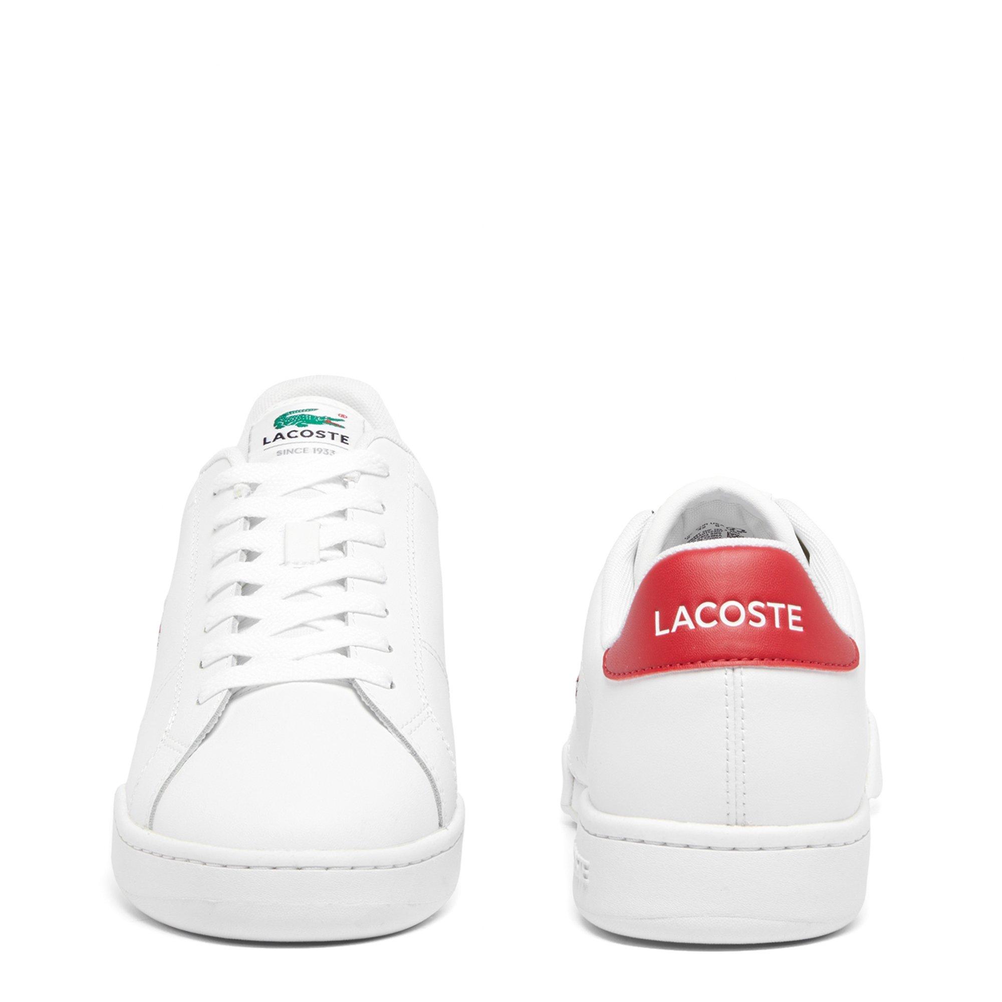 WHT/NVY/RED - Lacoste - Carnaby Cup Court Trainers - 4