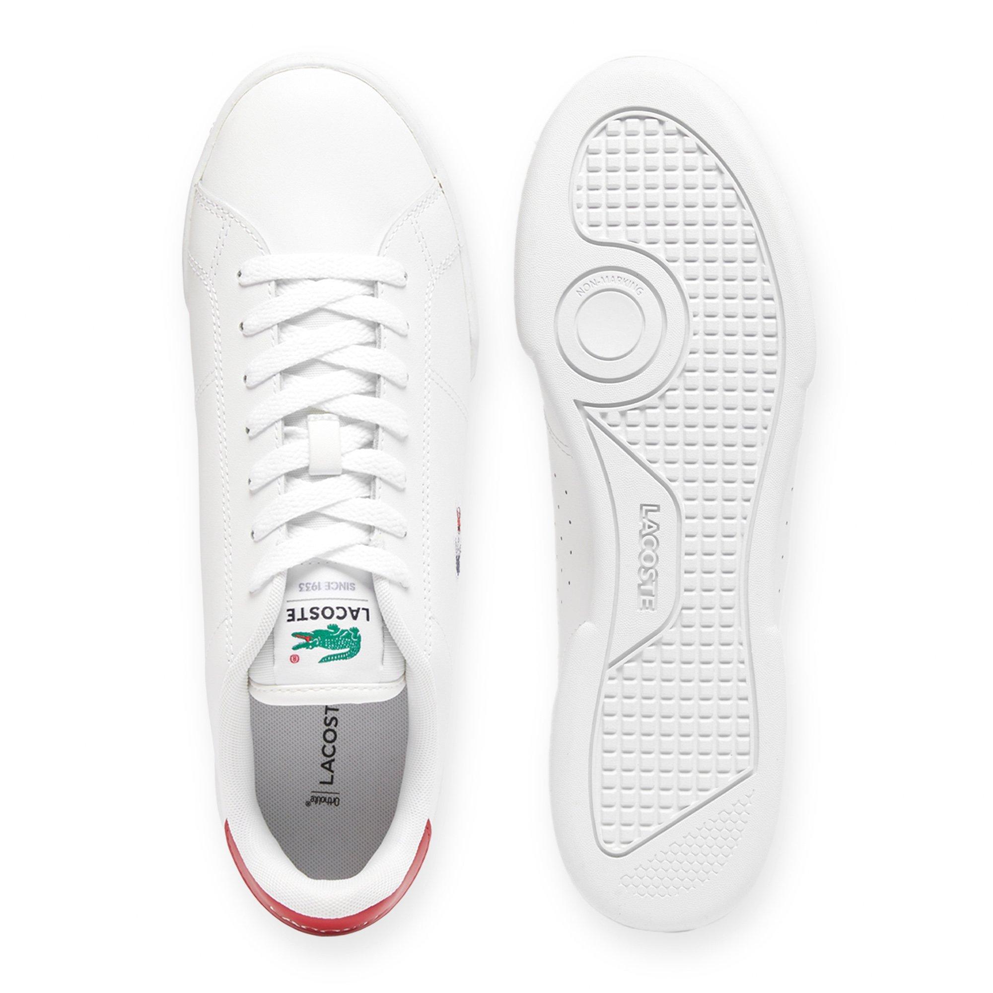 WHT/NVY/RED - Lacoste - Carnaby Cup Court Trainers - 5