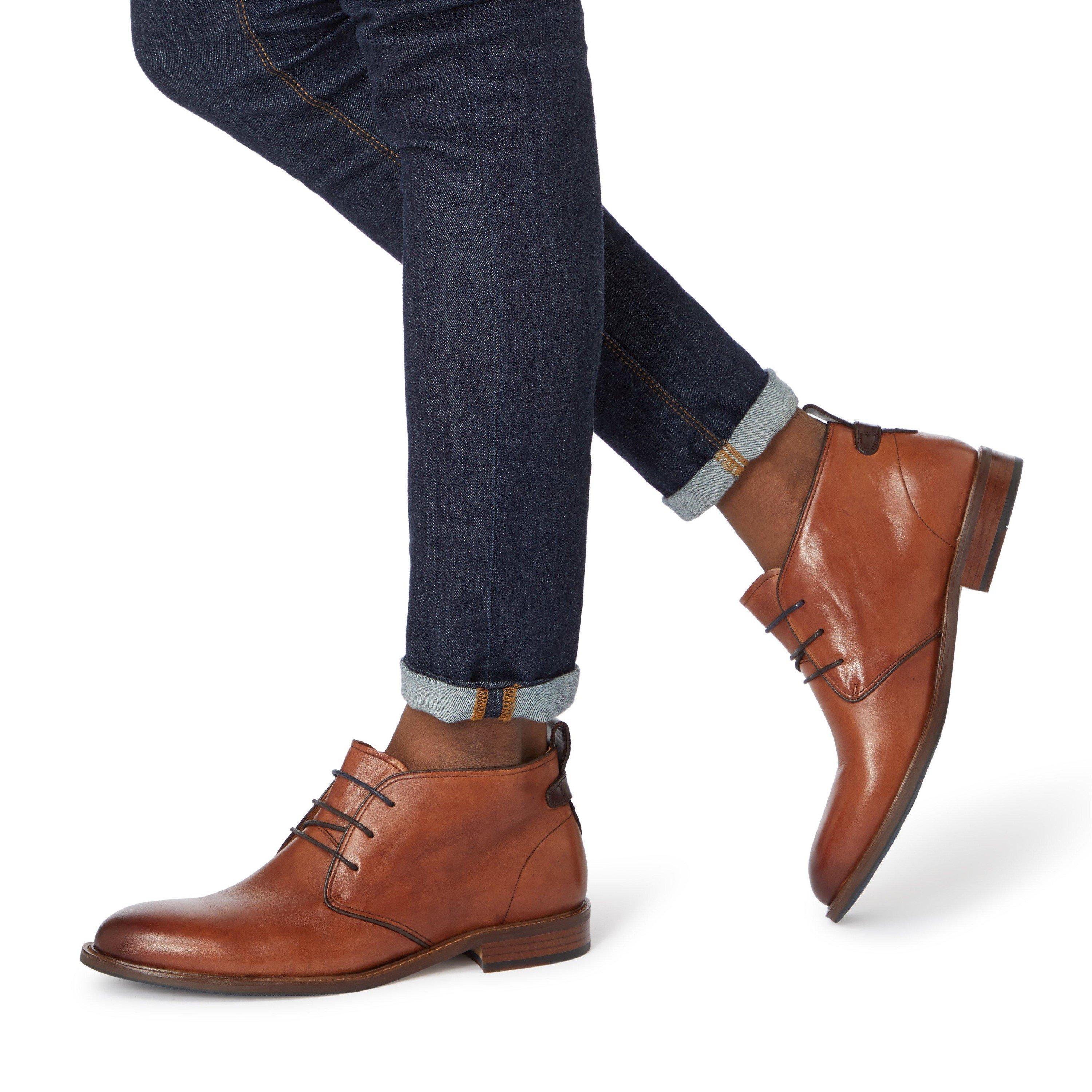 Tan 511 - Dune London - Dune Marching Leather Shoe - 5