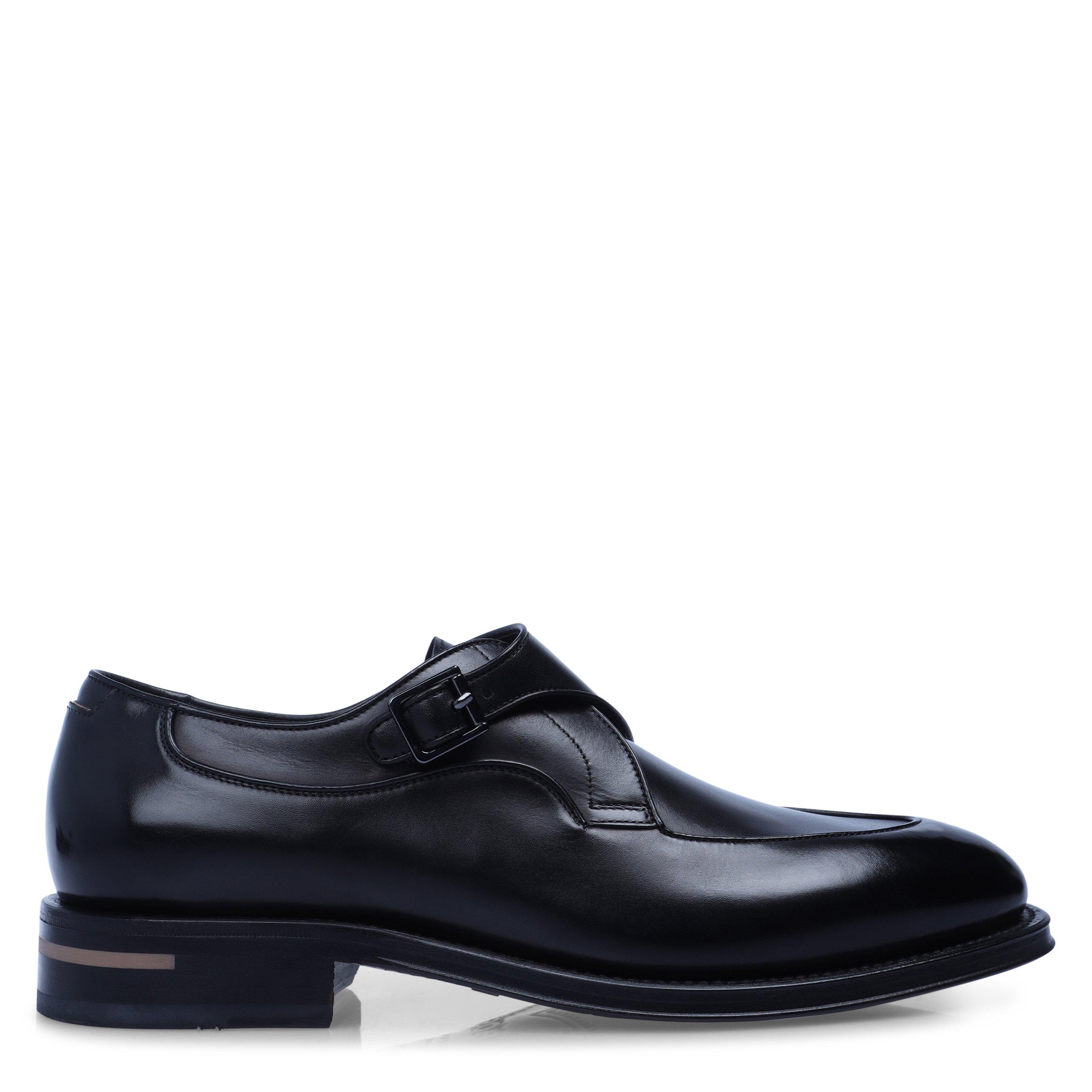Black - Boss - Men's Terry Monk Buvppi Derby Shoes - 1