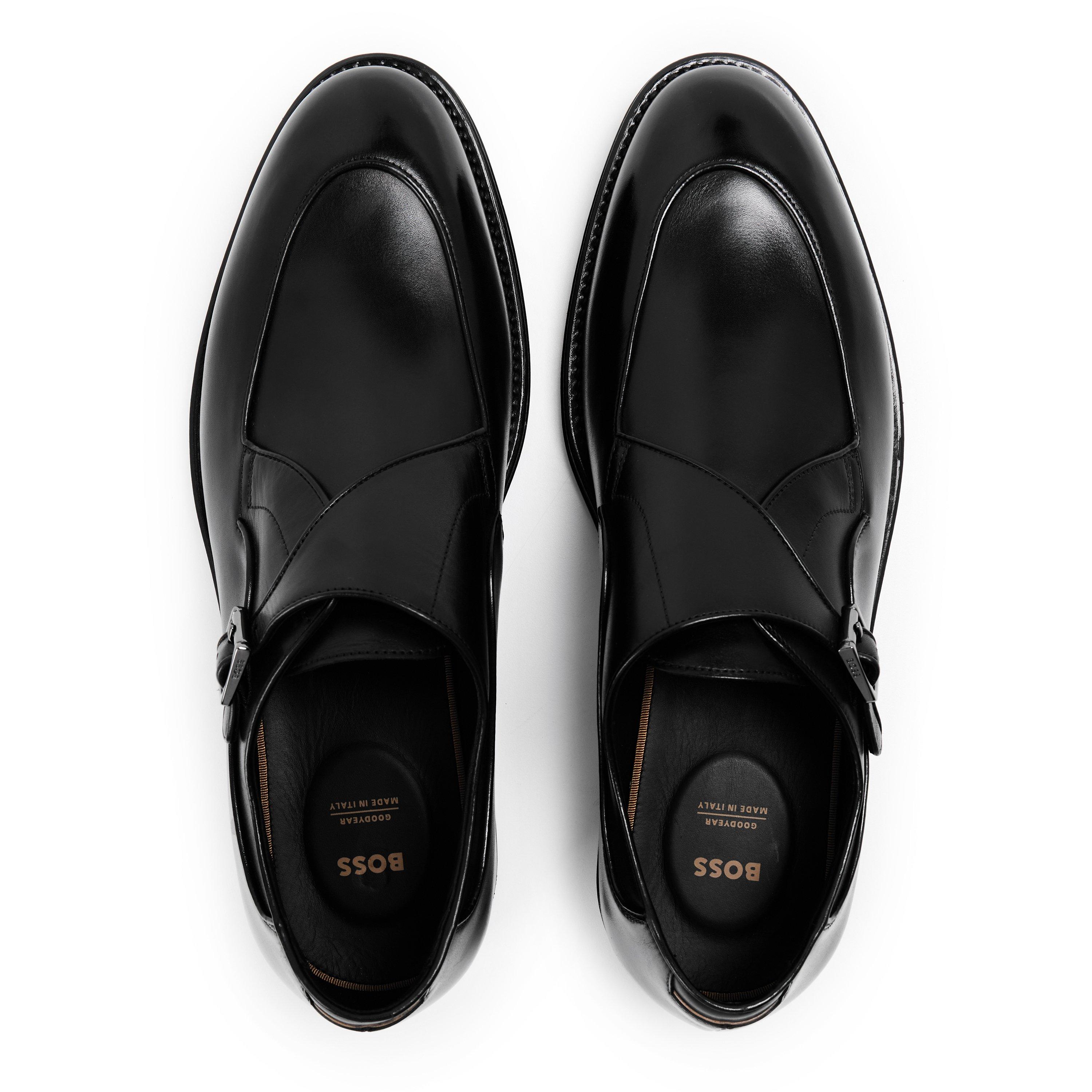 Black - Boss - Terry Monk Buvppi 10193666 01 Derby Shoes Mens - 4