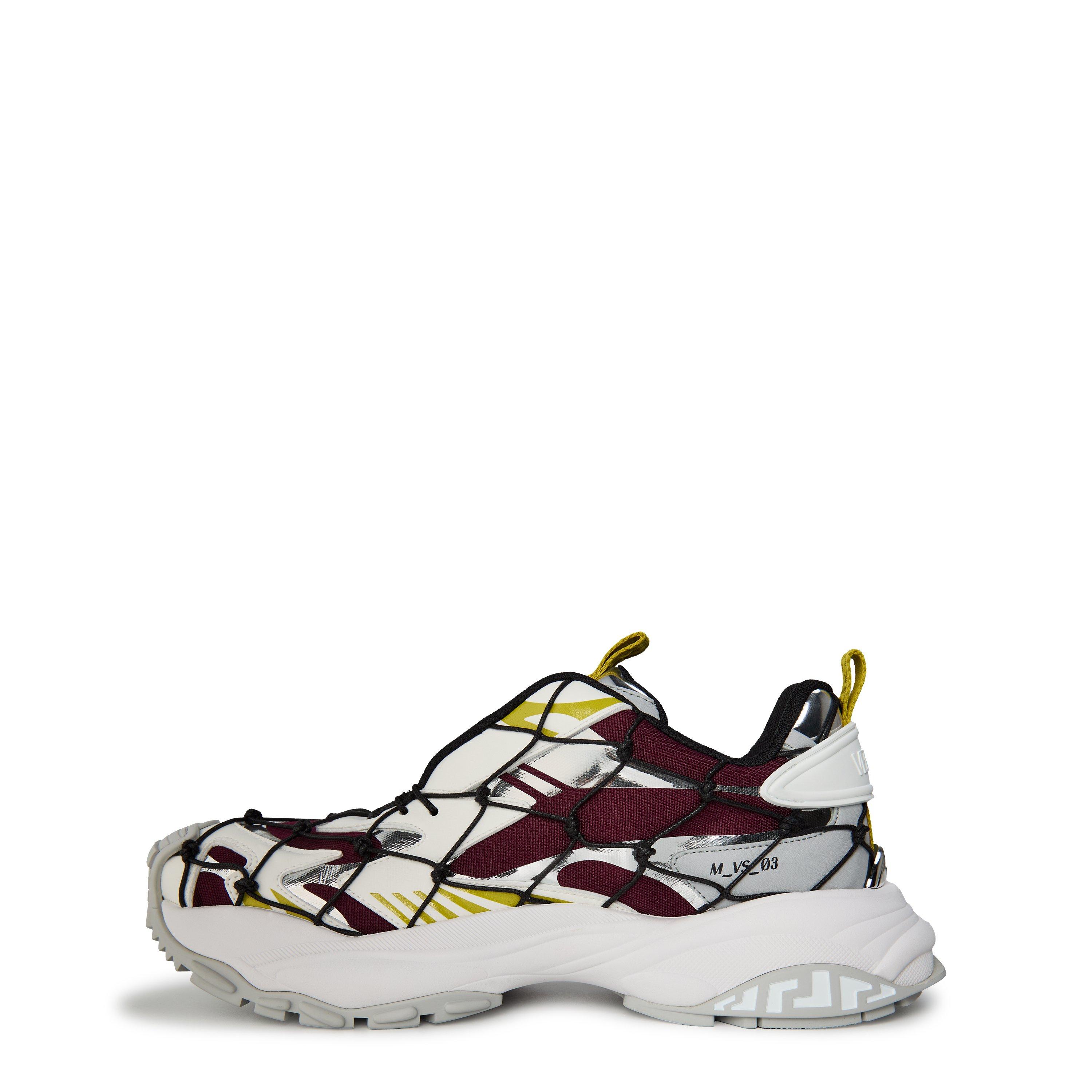 Plum/White/Blk - Versace - Net Trainers - 2