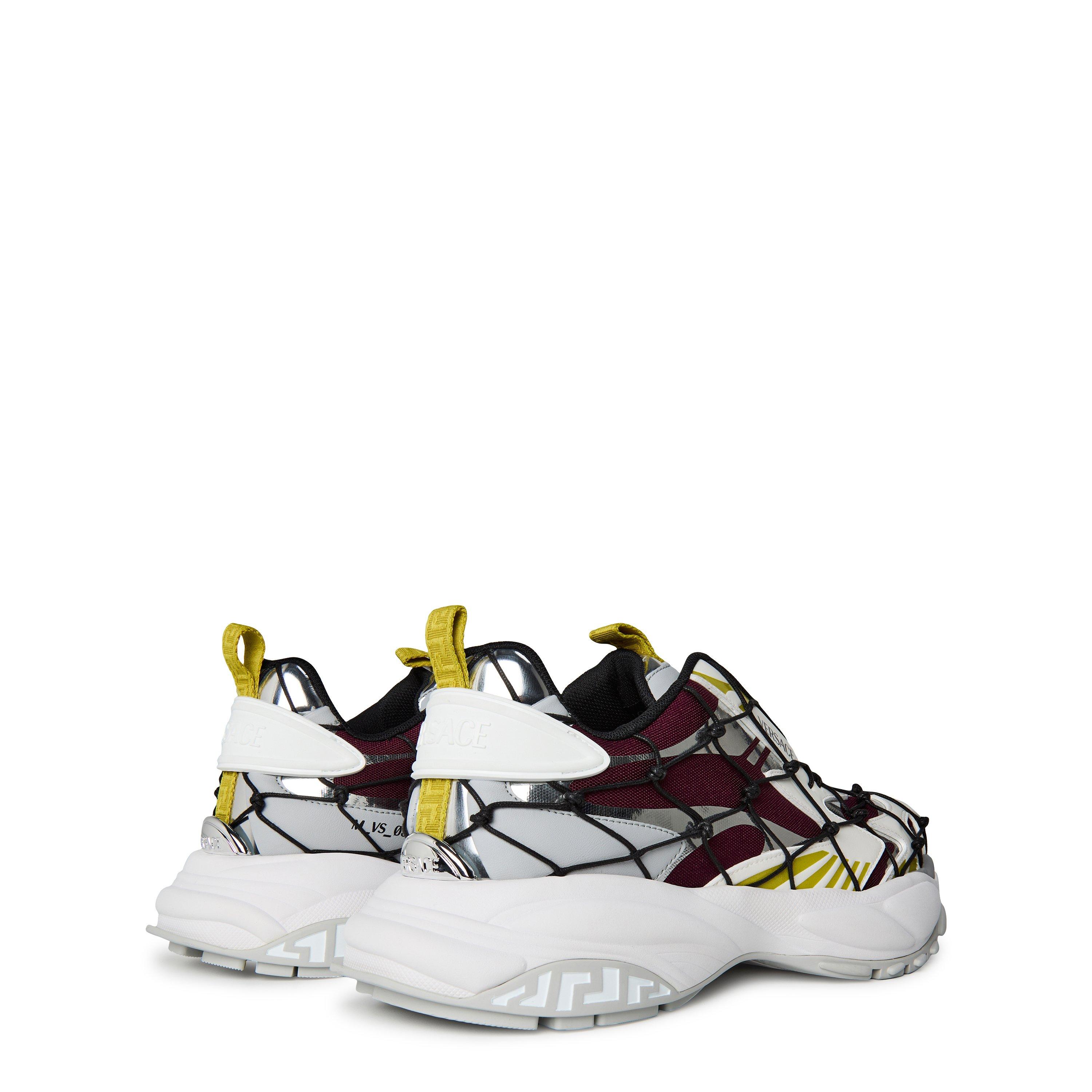 Plum/White/Blk - Versace - Net Trainers - 4