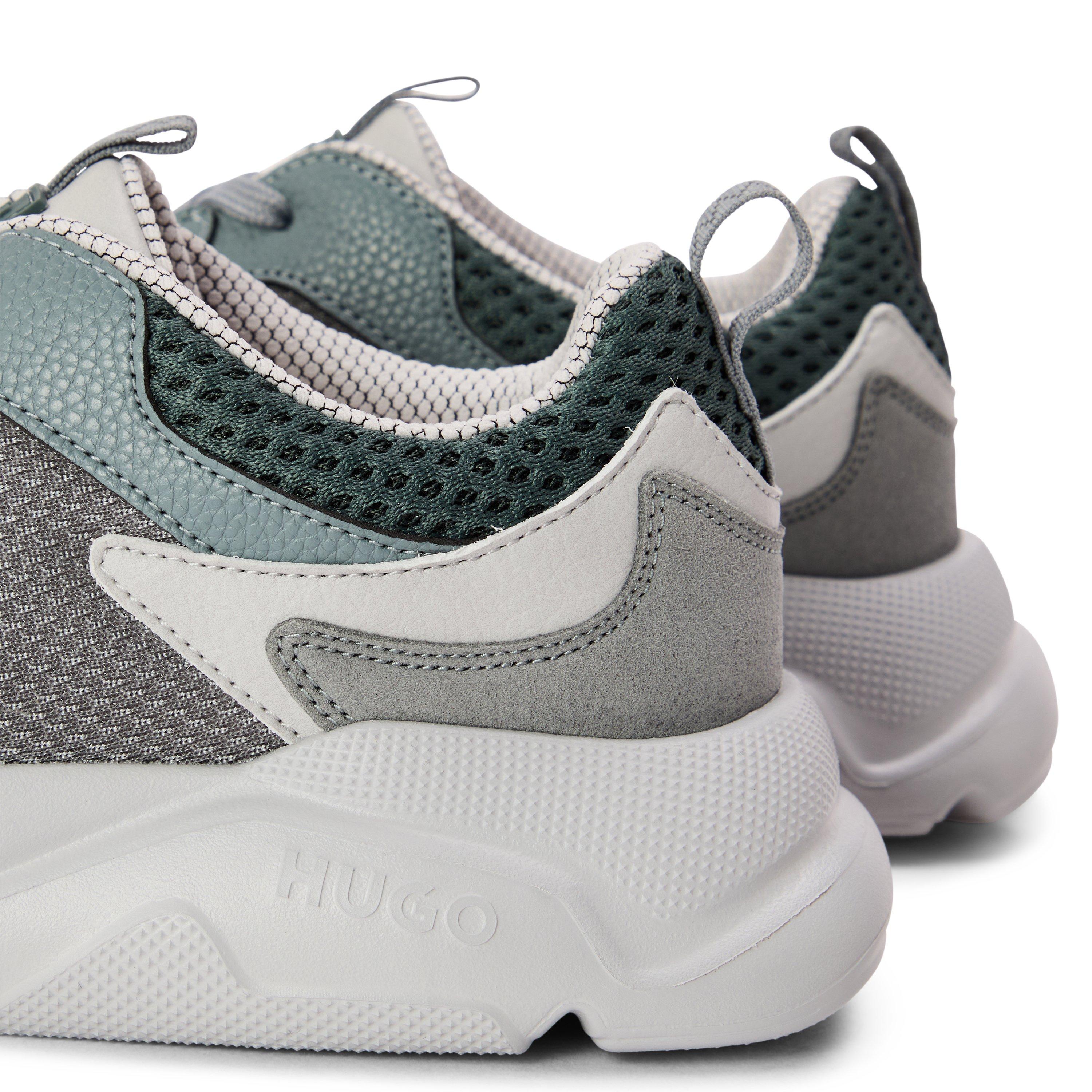 Dark Grey - Hugo - Men's Leon Runners Low-Top Trainers - 3