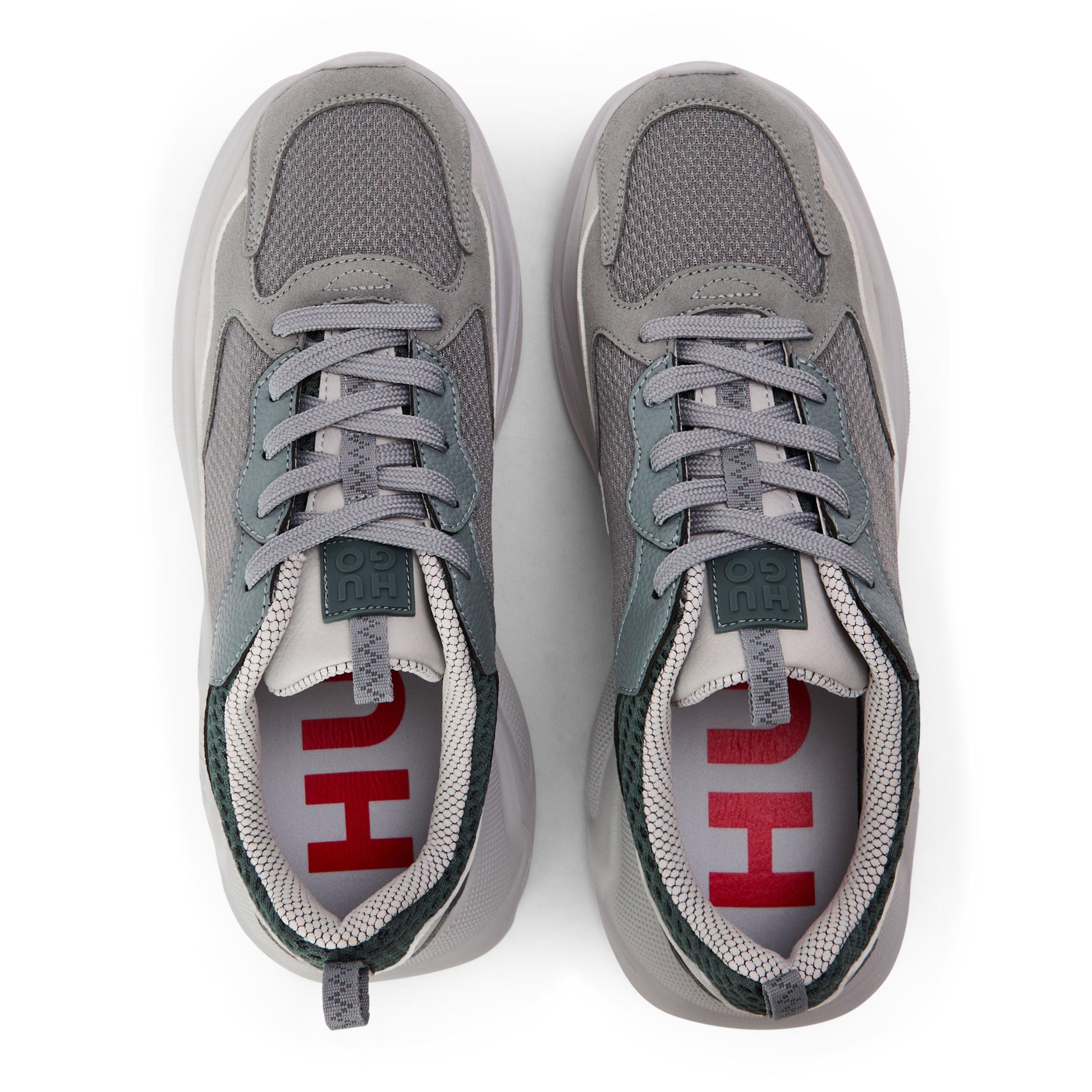 Dark Grey - Hugo - Men's Leon Runners Low-Top Trainers - 4