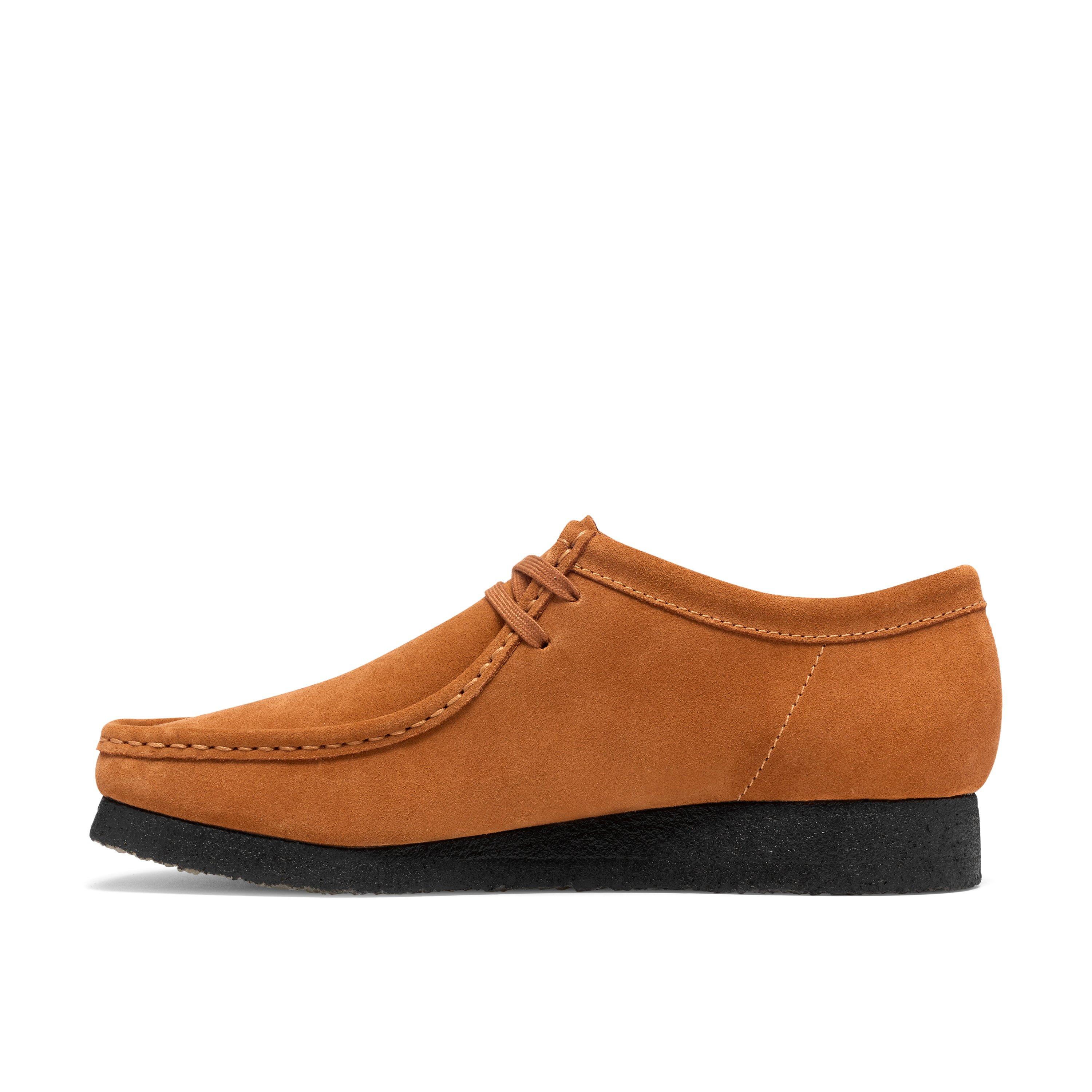 Ginger Suede - Clarks Originals - Men's Wallabee Lo Moc-Toe Shoes - 2