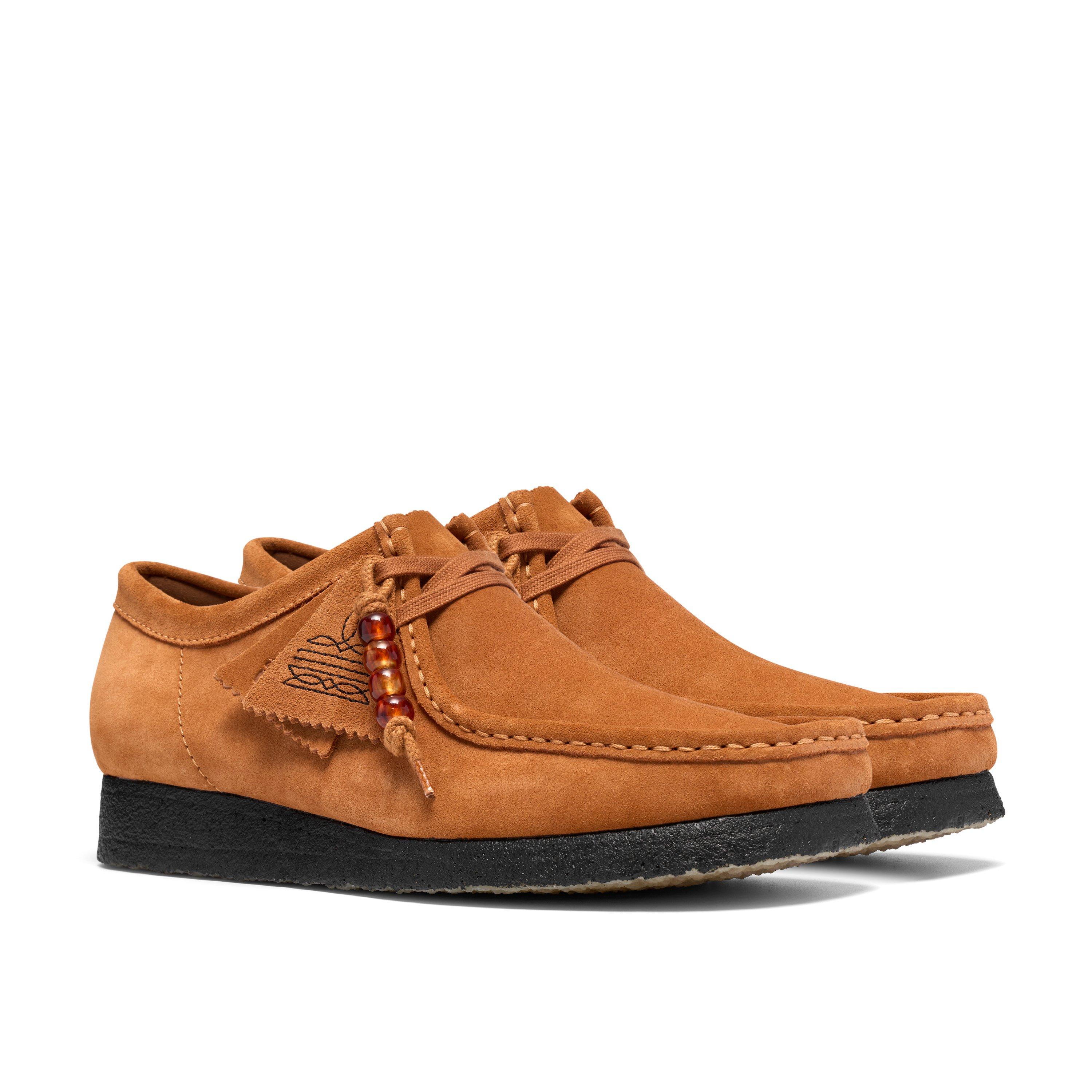 Ginger Suede - Clarks Originals - Men's Wallabee Lo Moc-Toe Shoes - 4