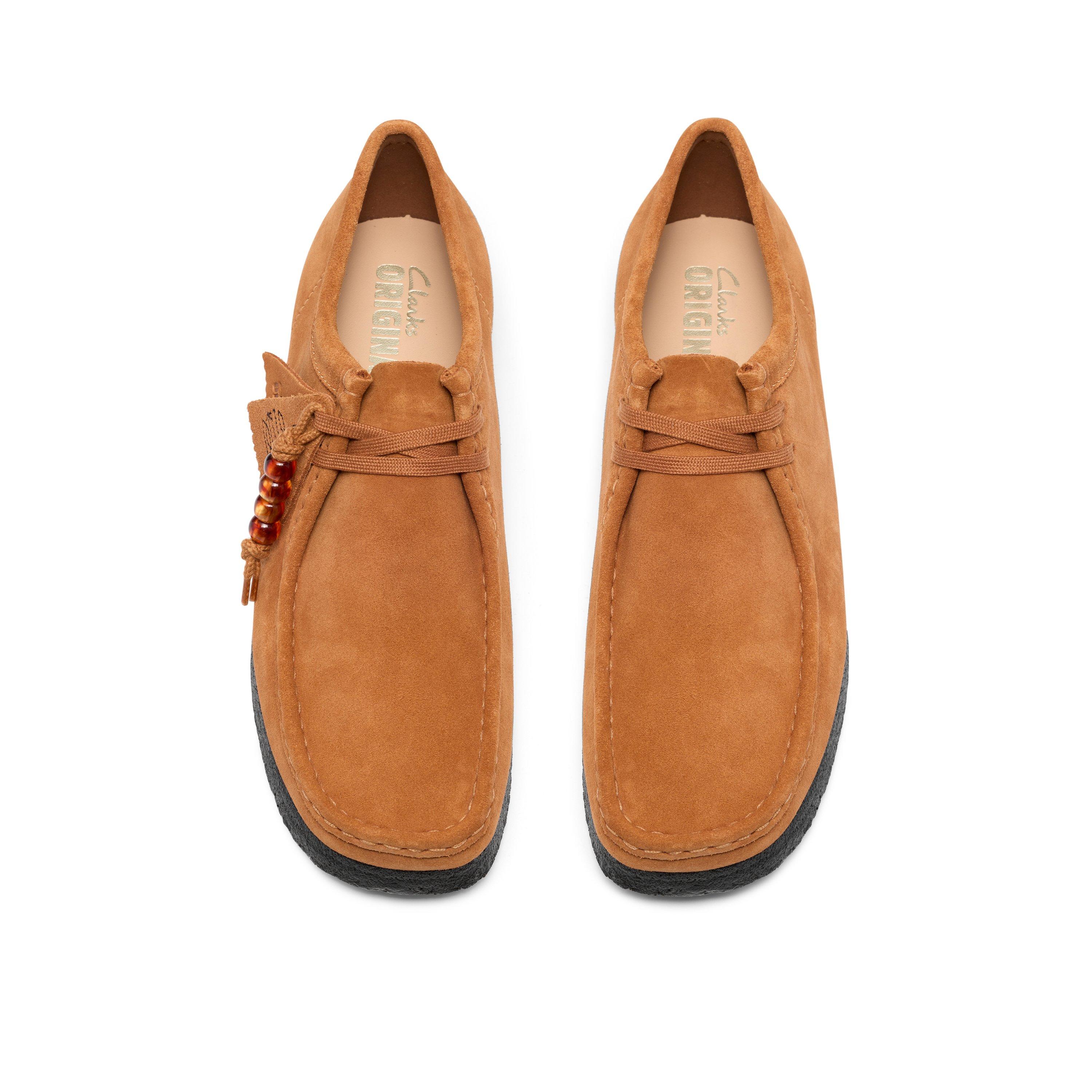 Ginger Suede - Clarks Originals - Men's Wallabee Lo Moc-Toe Shoes - 6