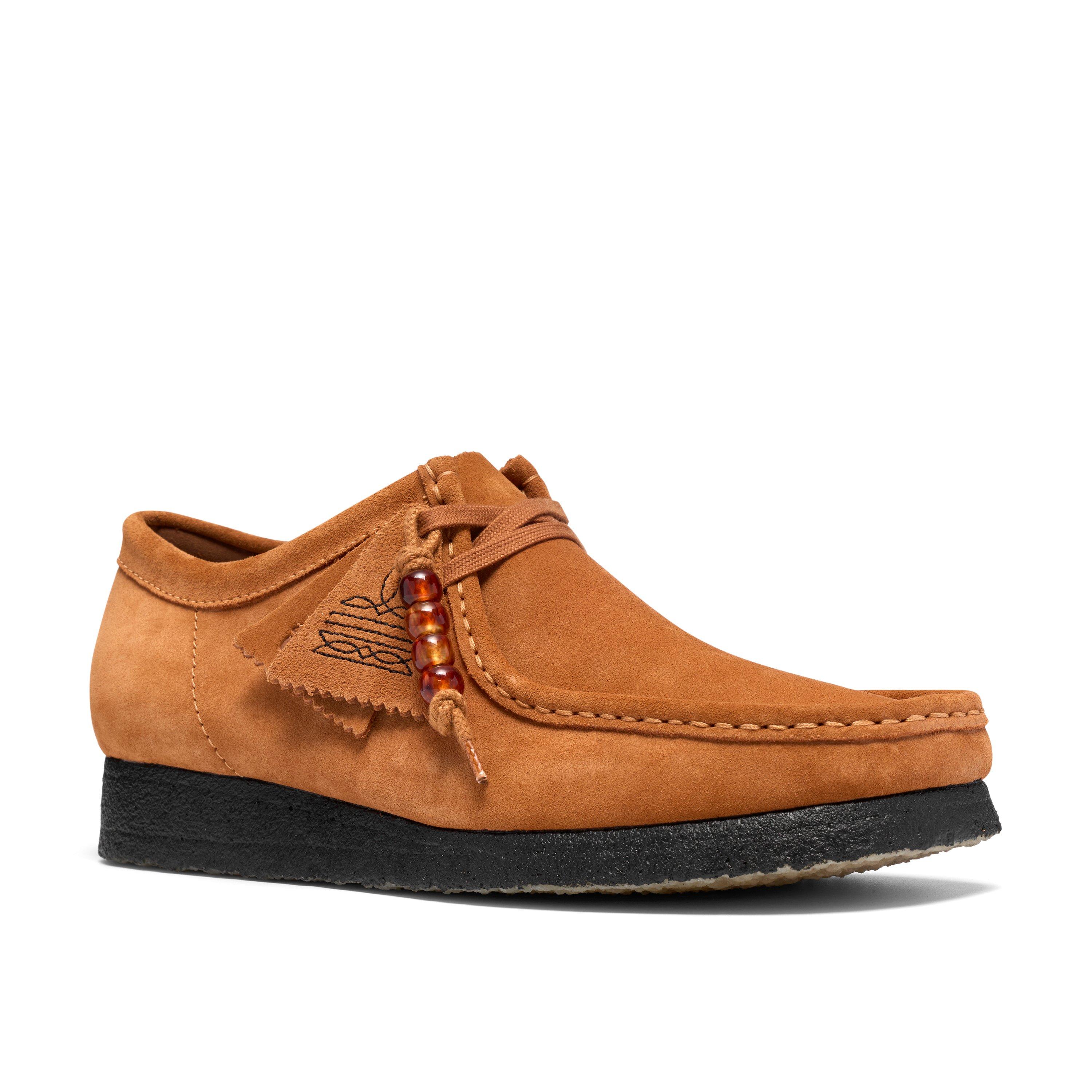 Ginger Suede - Clarks Originals - Men's Wallabee Lo Moc-Toe Shoes - 7