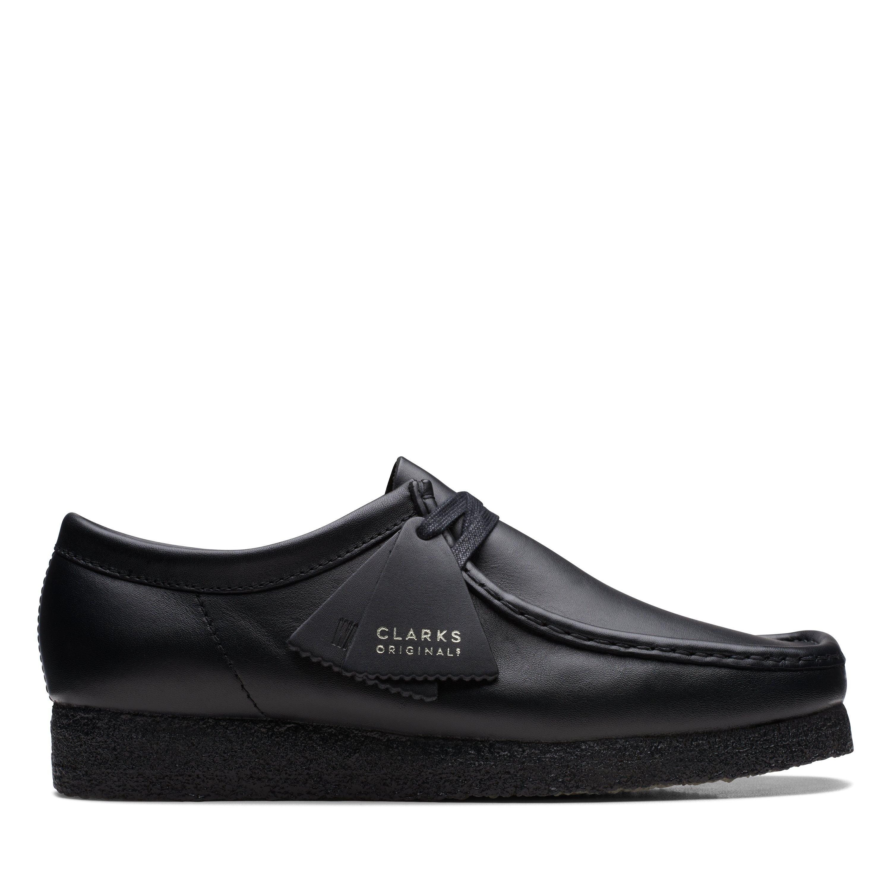 Clarks Originals Clarks Wallabee Lo - Black Leather - Size 9 (43)