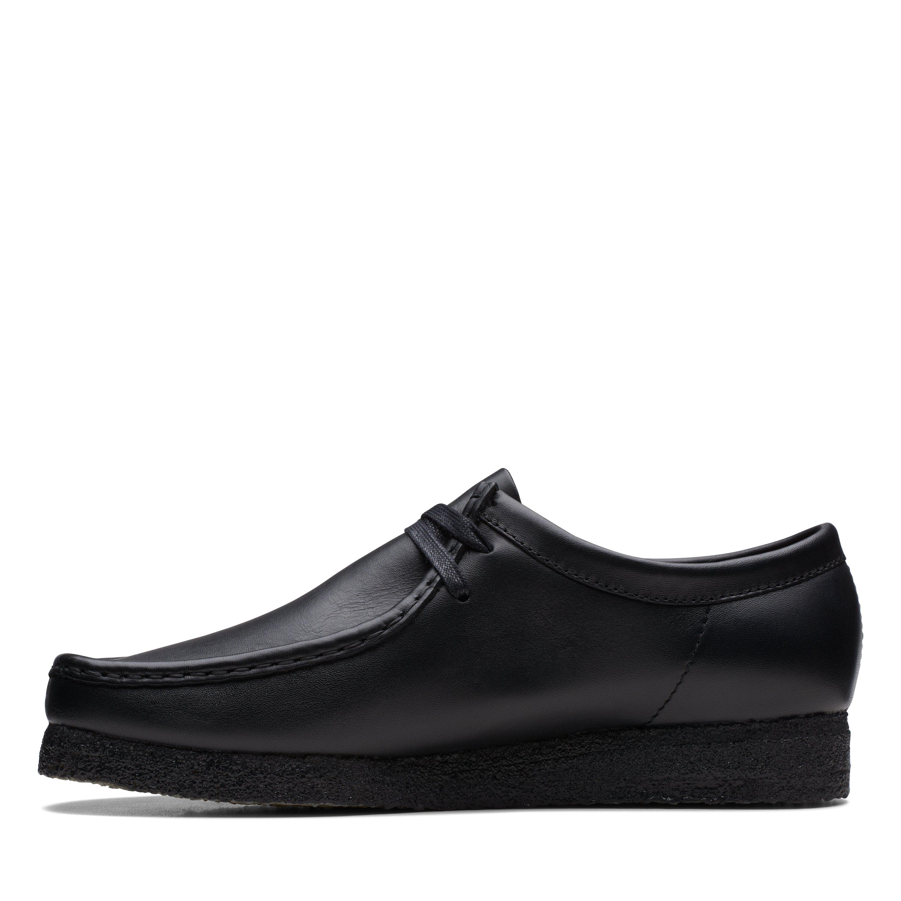 Black Leather - Clarks Originals - Clarks Wallabee Lo Sn00 - 5