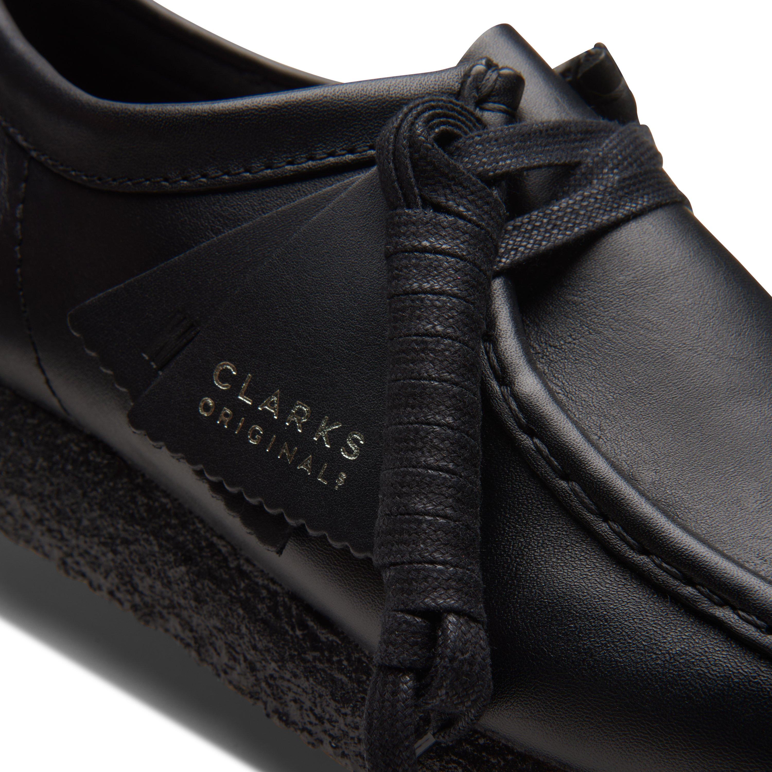 Black Leather - Clarks Originals - Clarks Wallabee Lo Sn00 - 8