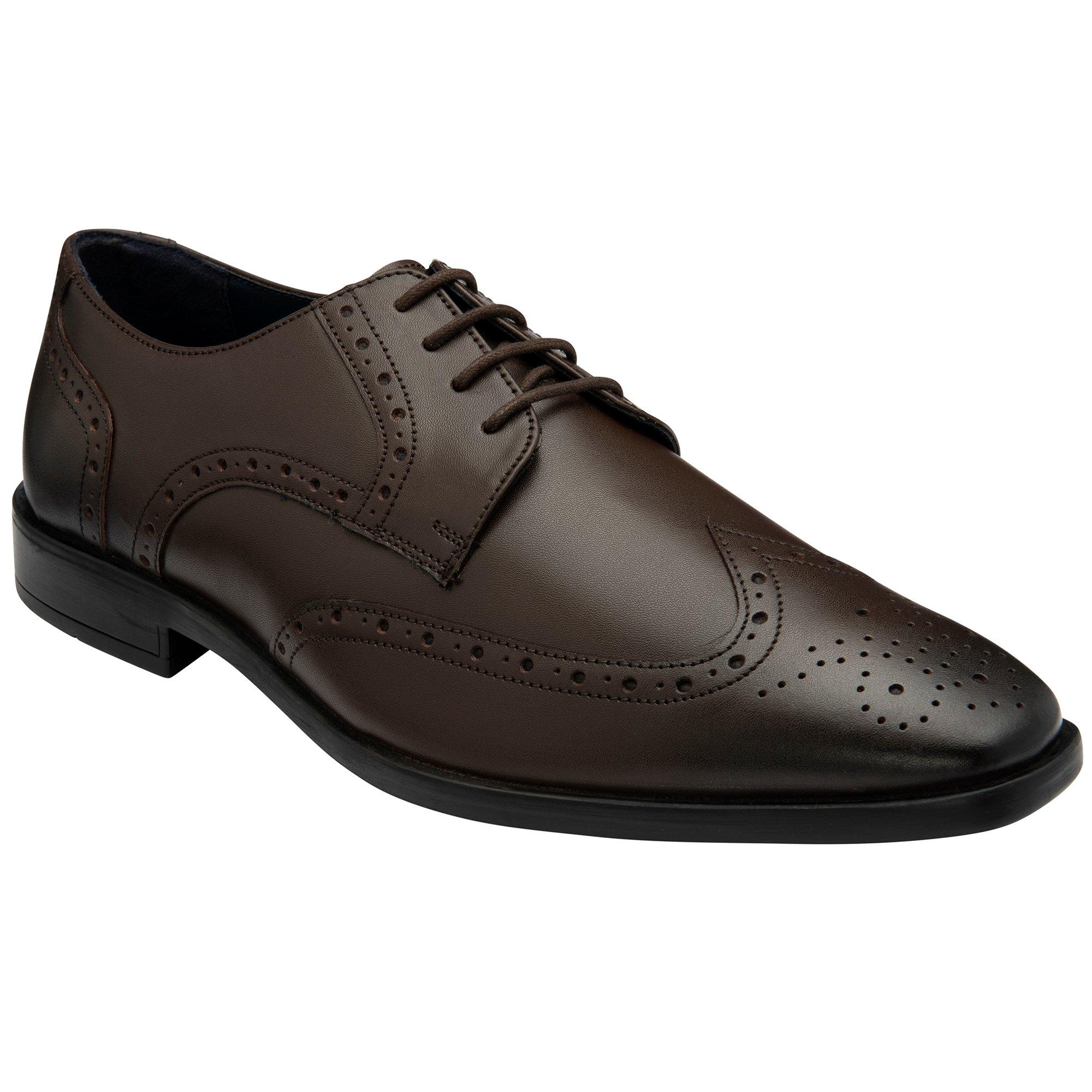 Brown - Lotus Shoes - Men's Milton Shoe Brogues - 1