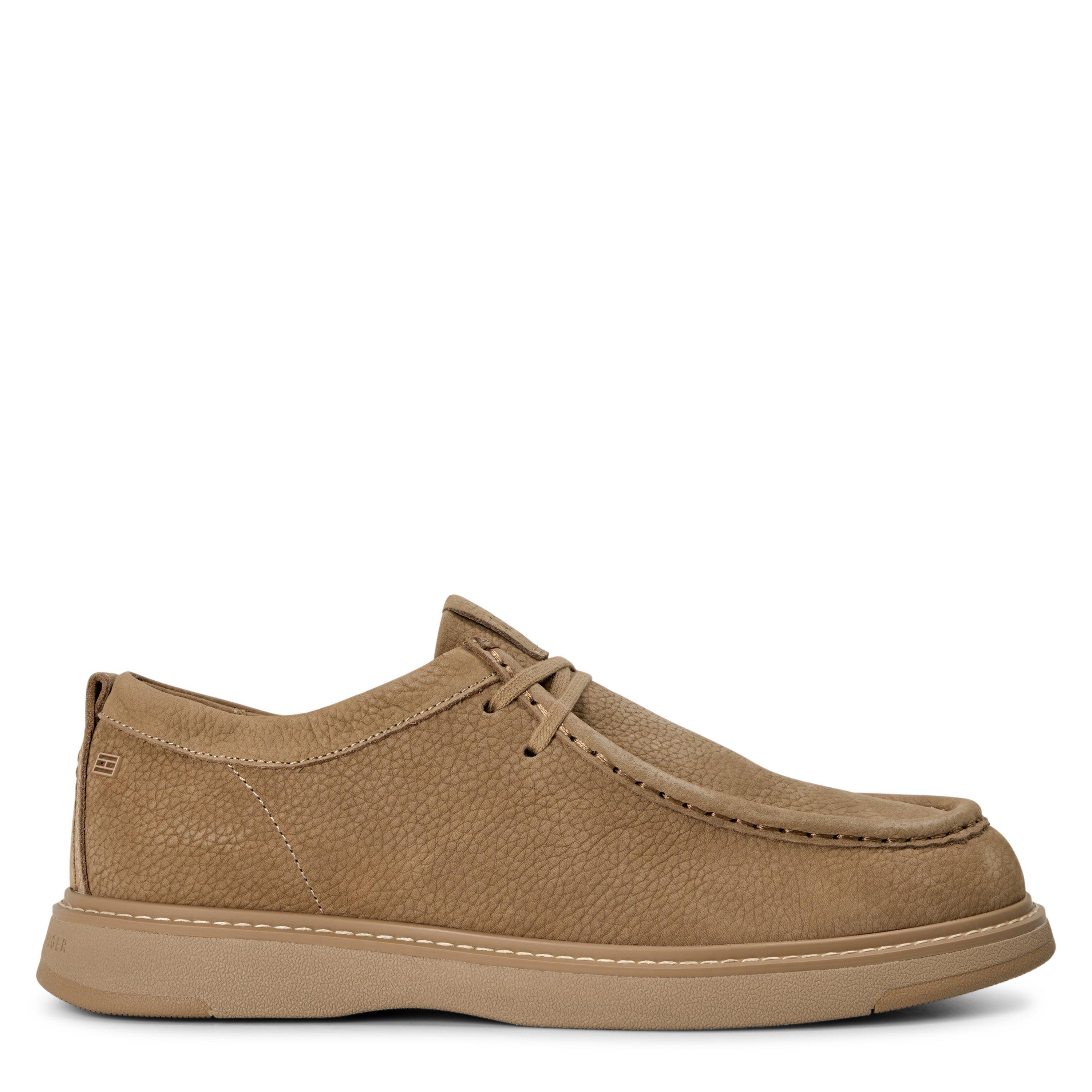 Tommy Hilfiger Men's Comfort Leather Lace-Up Moc-Toe Shoes - Safari Canvas - 7 (41)