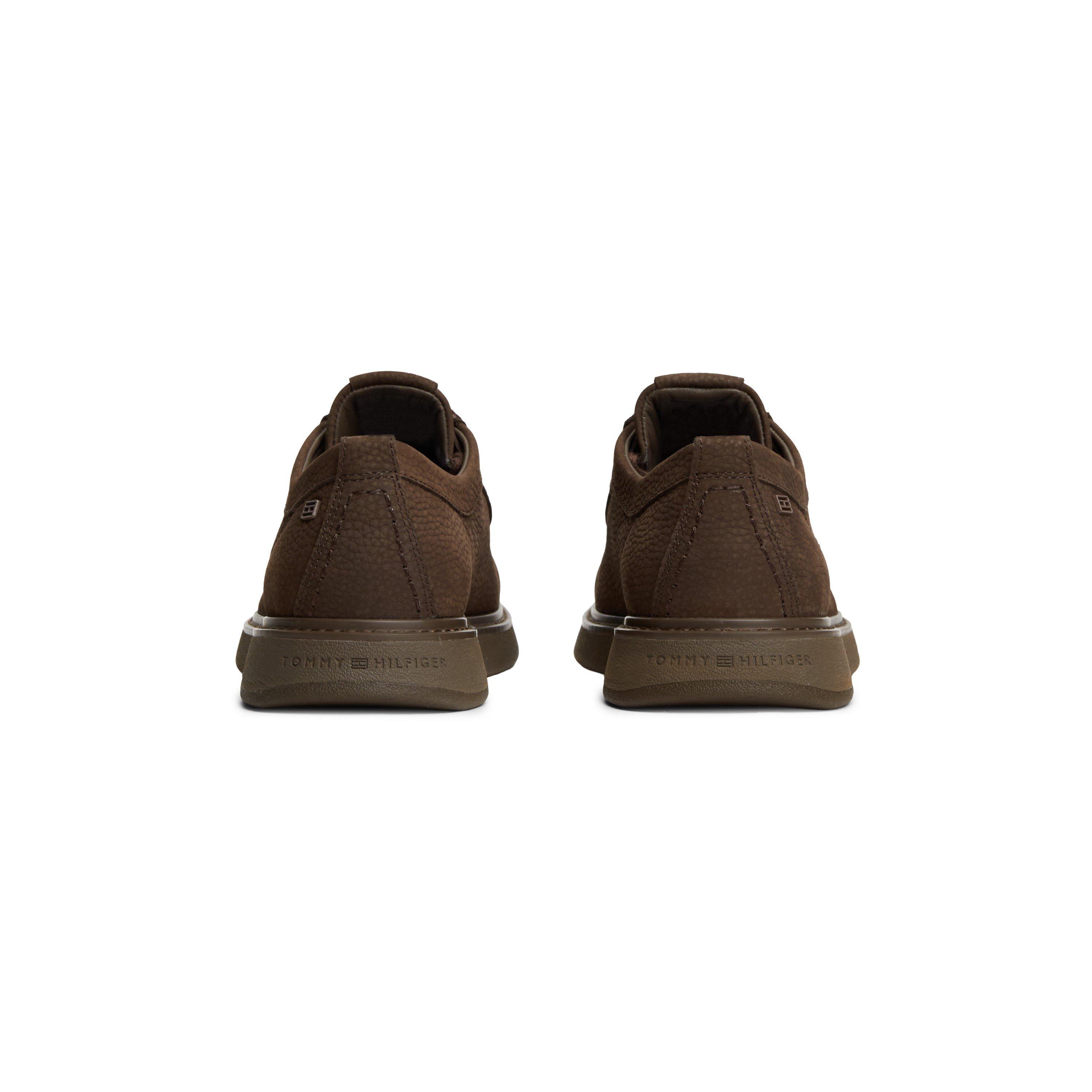 Erfgoed Bruin - Tommy Hilfiger - Men's Comfort Leather Lace-Up Moc-Toe Shoes - 3