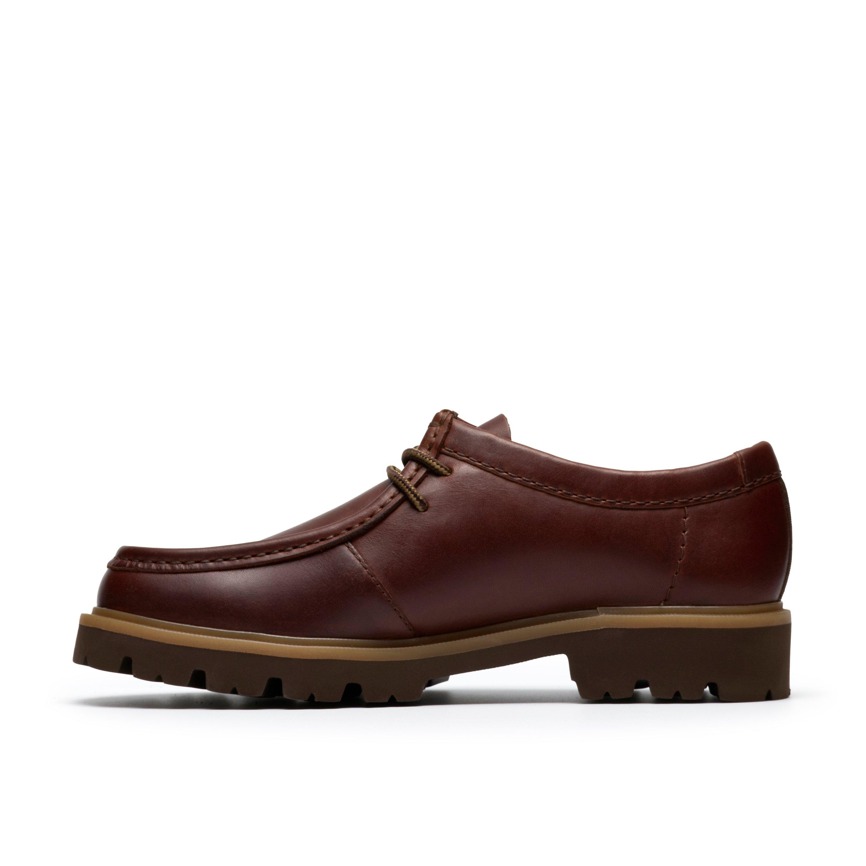 Brown Leather - Clarks - Men's Cleyhill Seam Leather Moc-Toe Shoes - 2