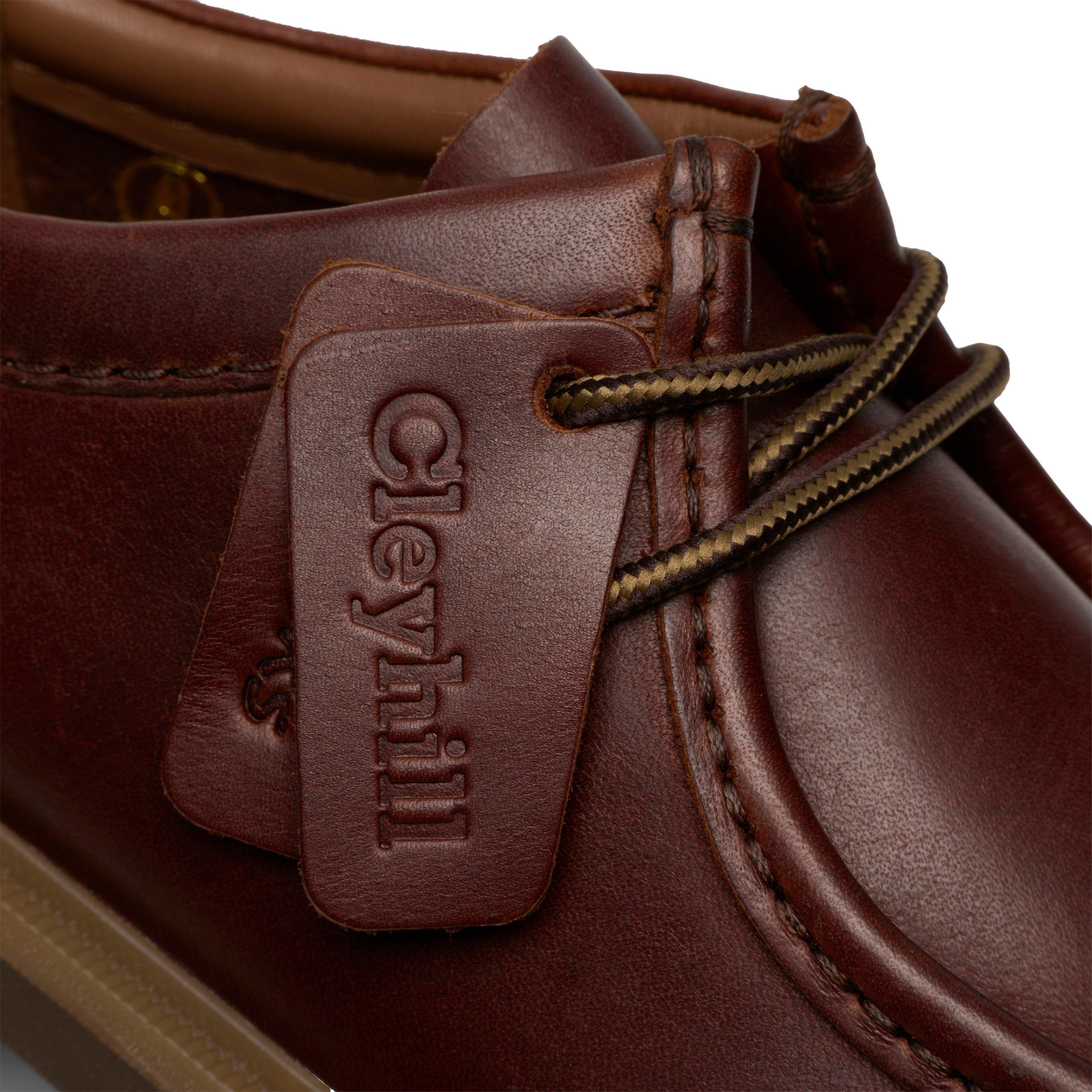 Brown Leather - Clarks - Men's Cleyhill Seam Leather Moc-Toe Shoes - 8