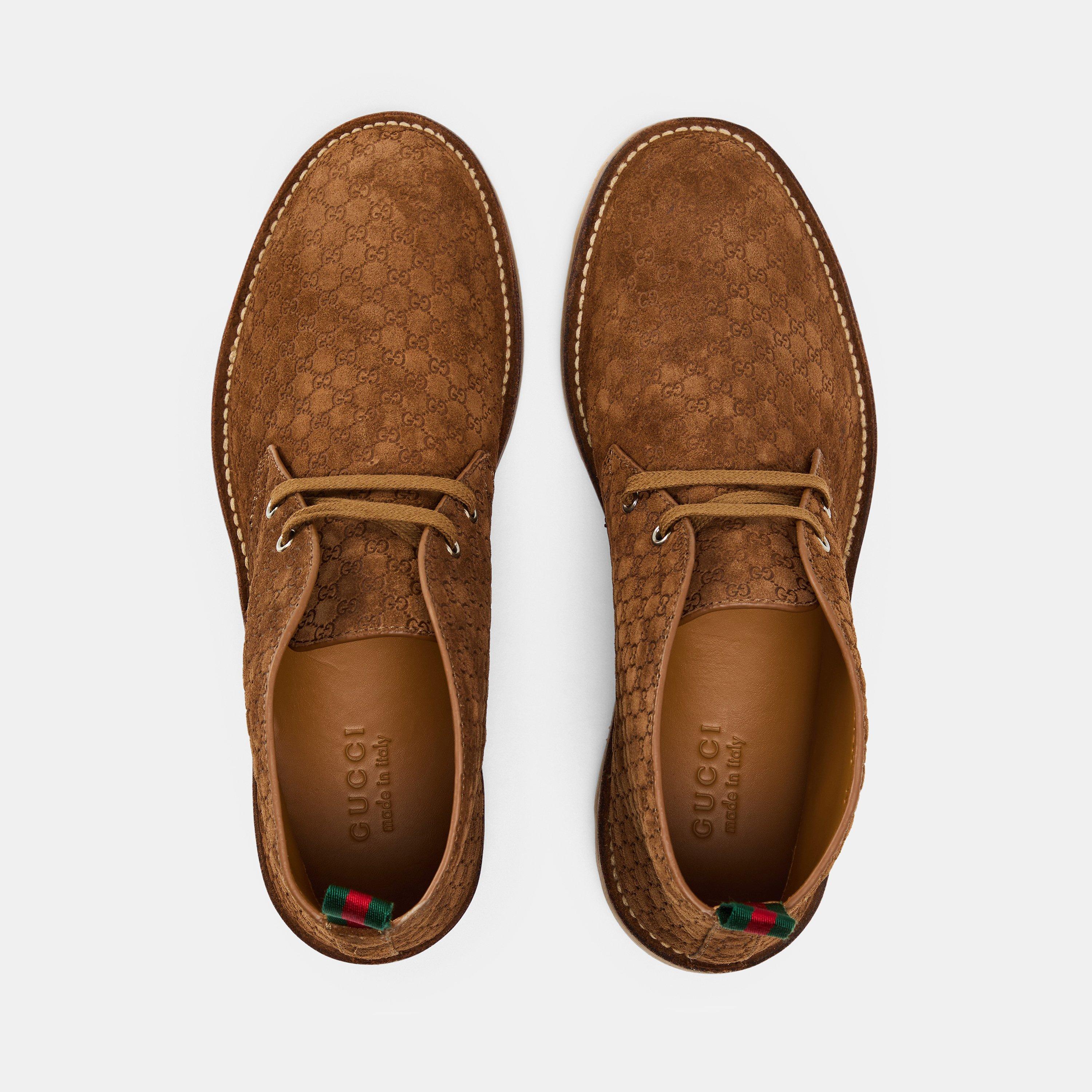 Camel - Gucci - Men's Desert Boots - 5