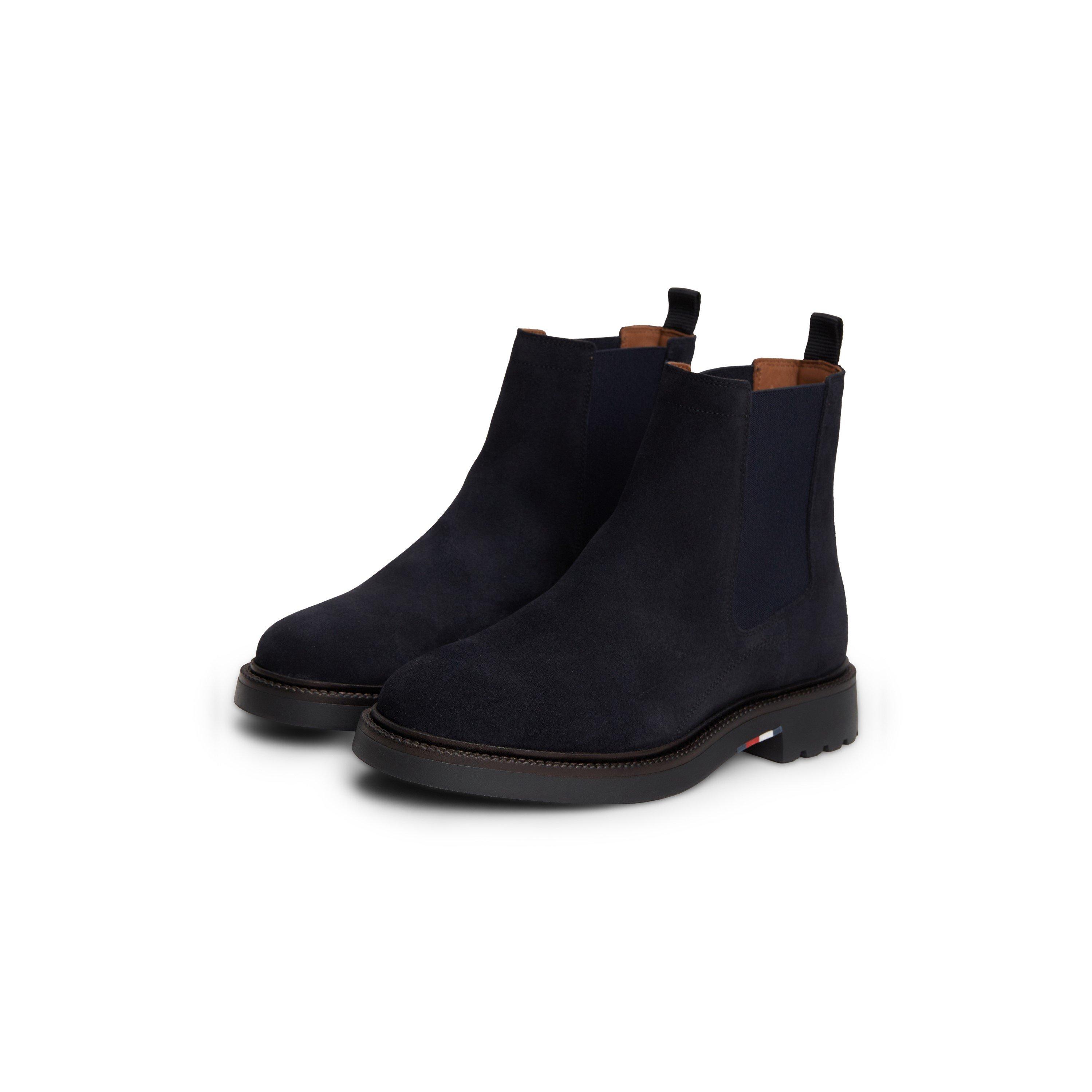 Navy Blue - Tommy Hilfiger - Men's Corporate Suede Chelsea Boots - 2