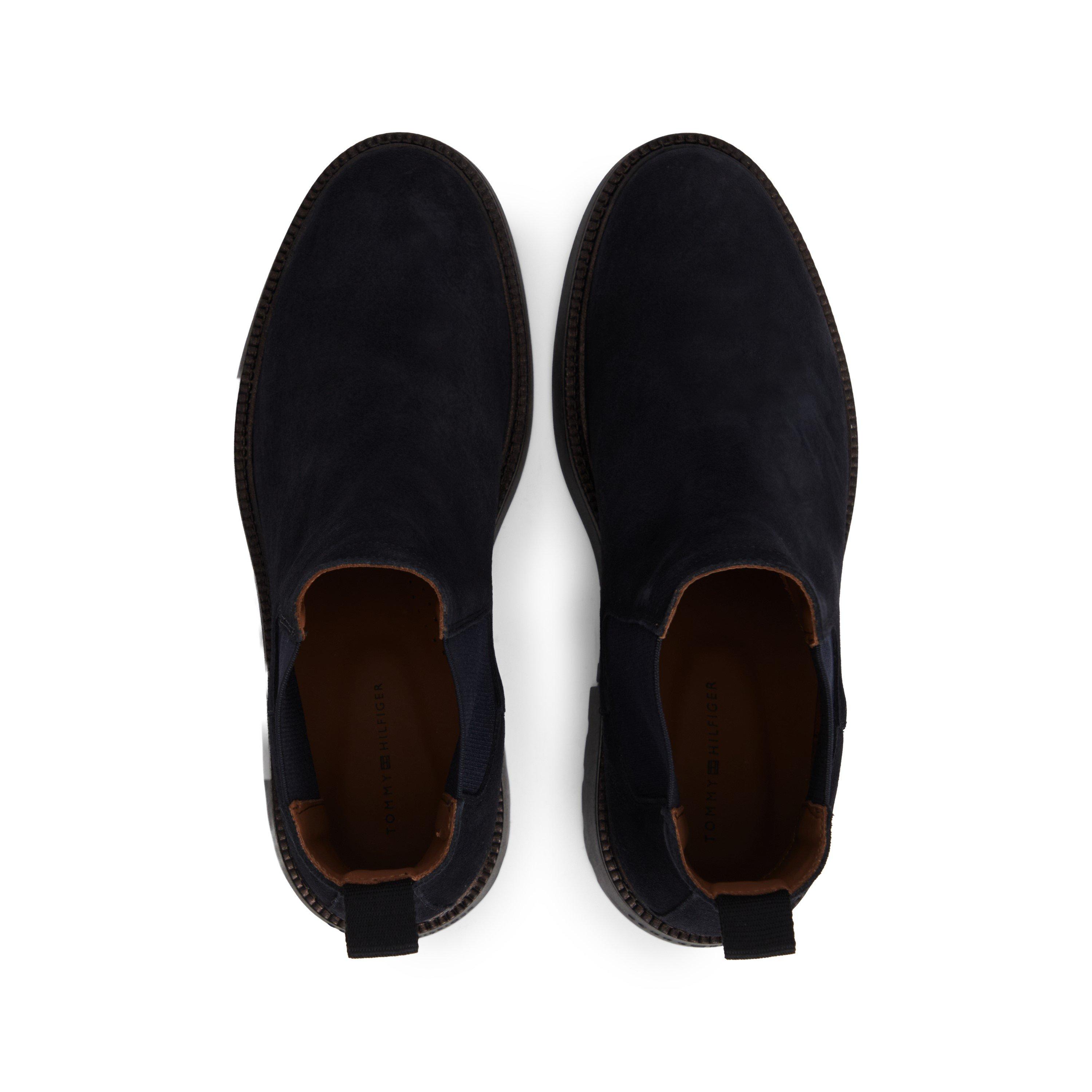 Navy Blue - Tommy Hilfiger - Men's Corporate Suede Chelsea Boots - 3
