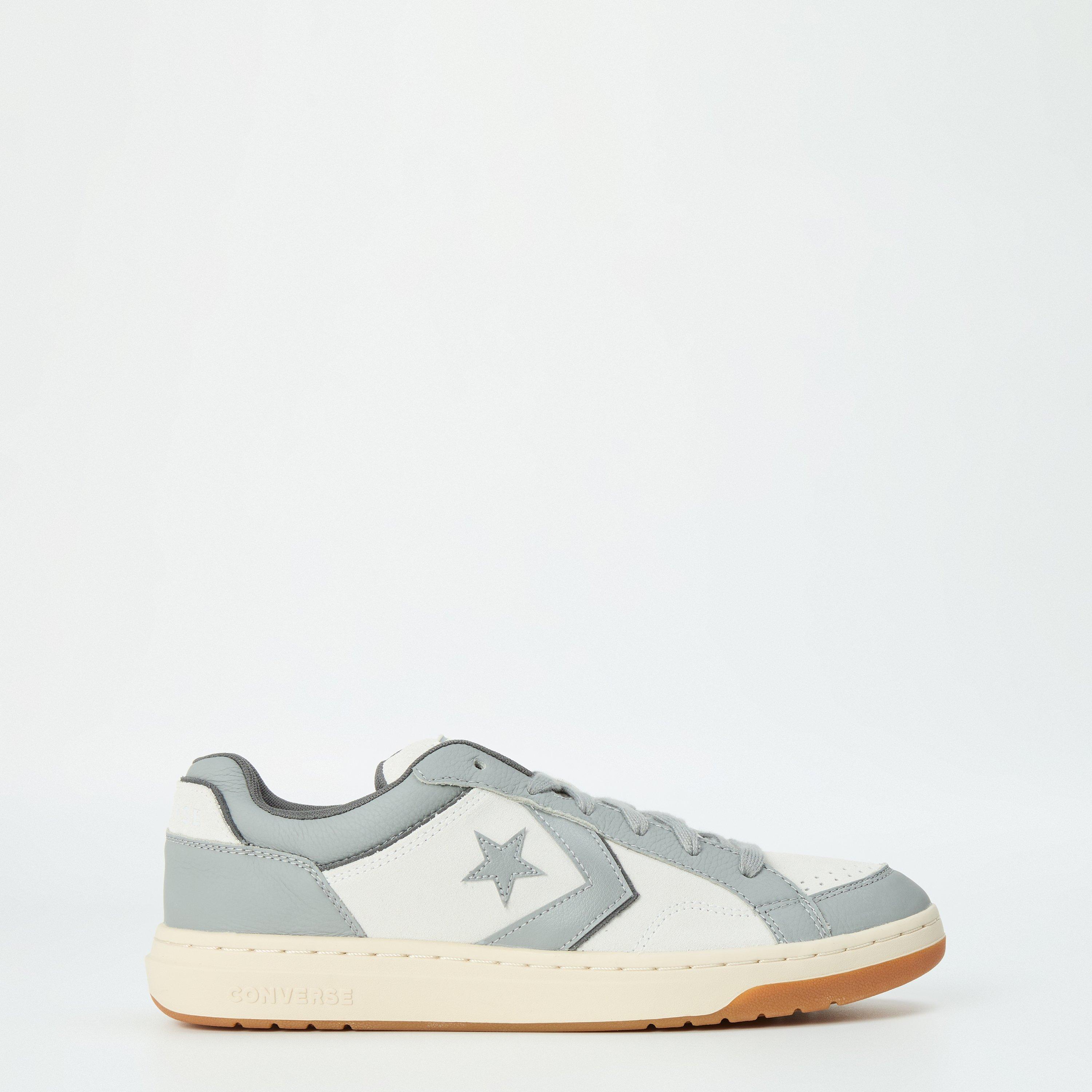 Converse Men's Basket Low-Top Trainers - Grey/Ivory/Gum - 8 (42)