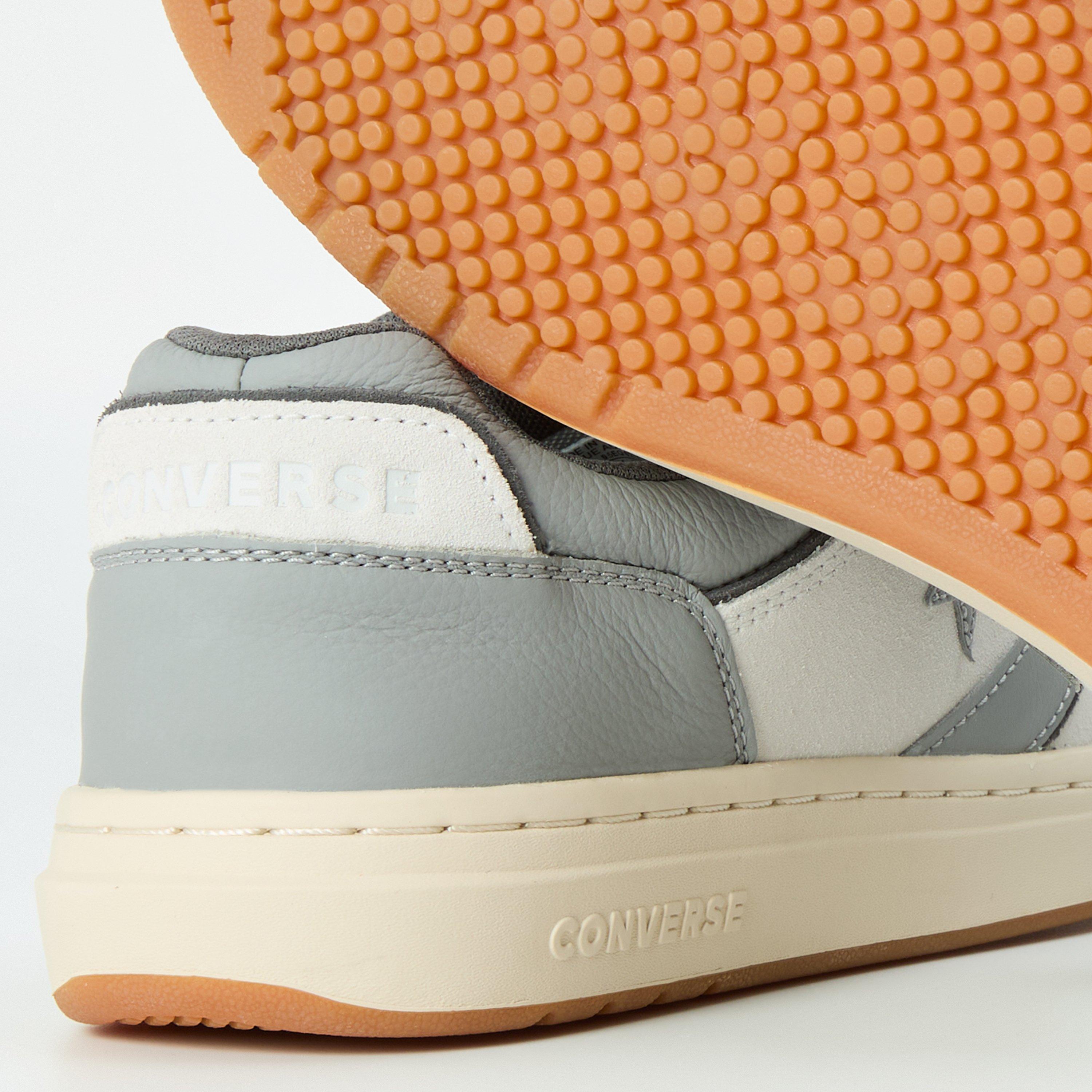 Grey/Ivory/Gum - Converse - Men's Basket Low-Top Trainers - 3