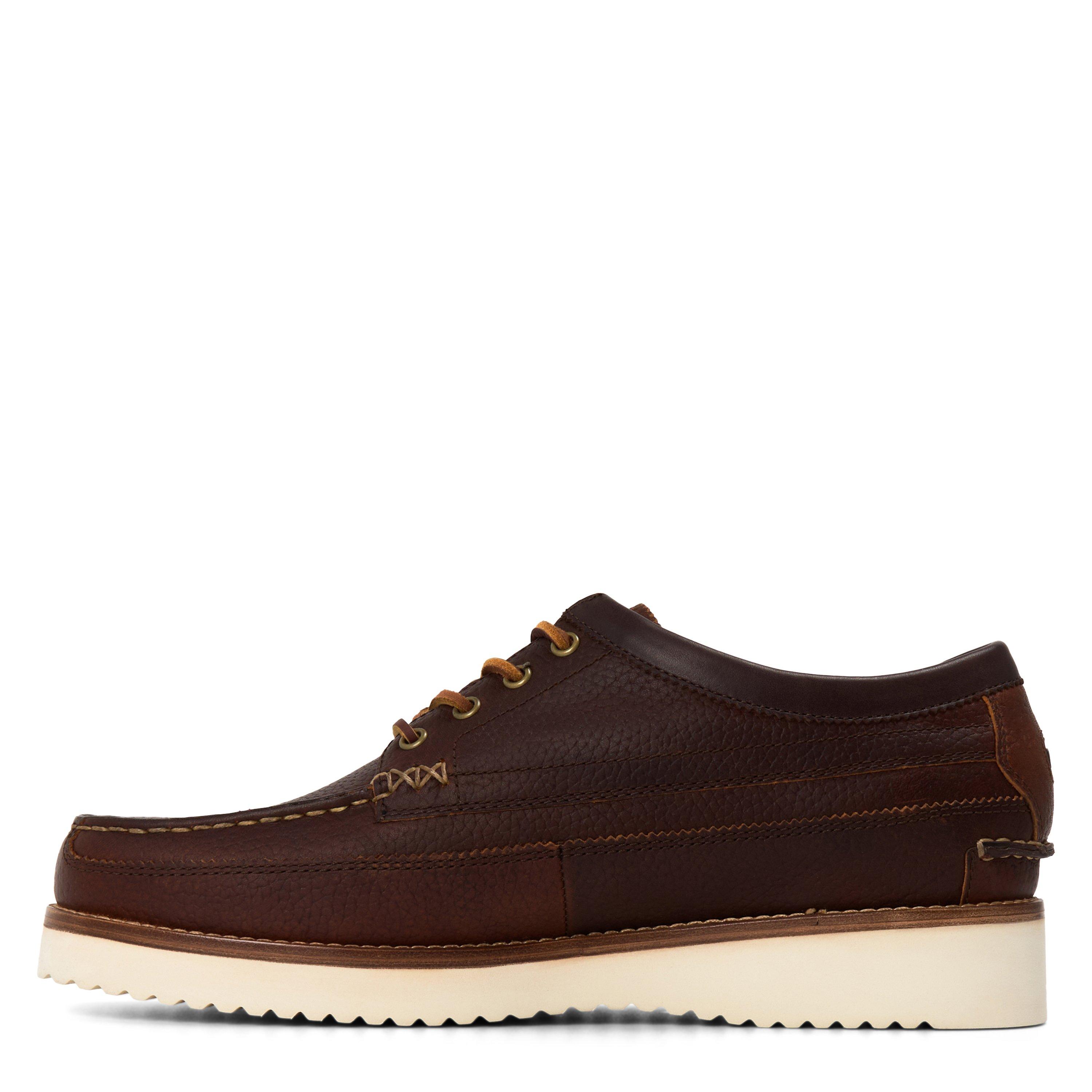 Dk Chocolate - Polo Ralph Lauren - Men's Ranger Low Leather Lace-Up Moc Toe Shoes - 2