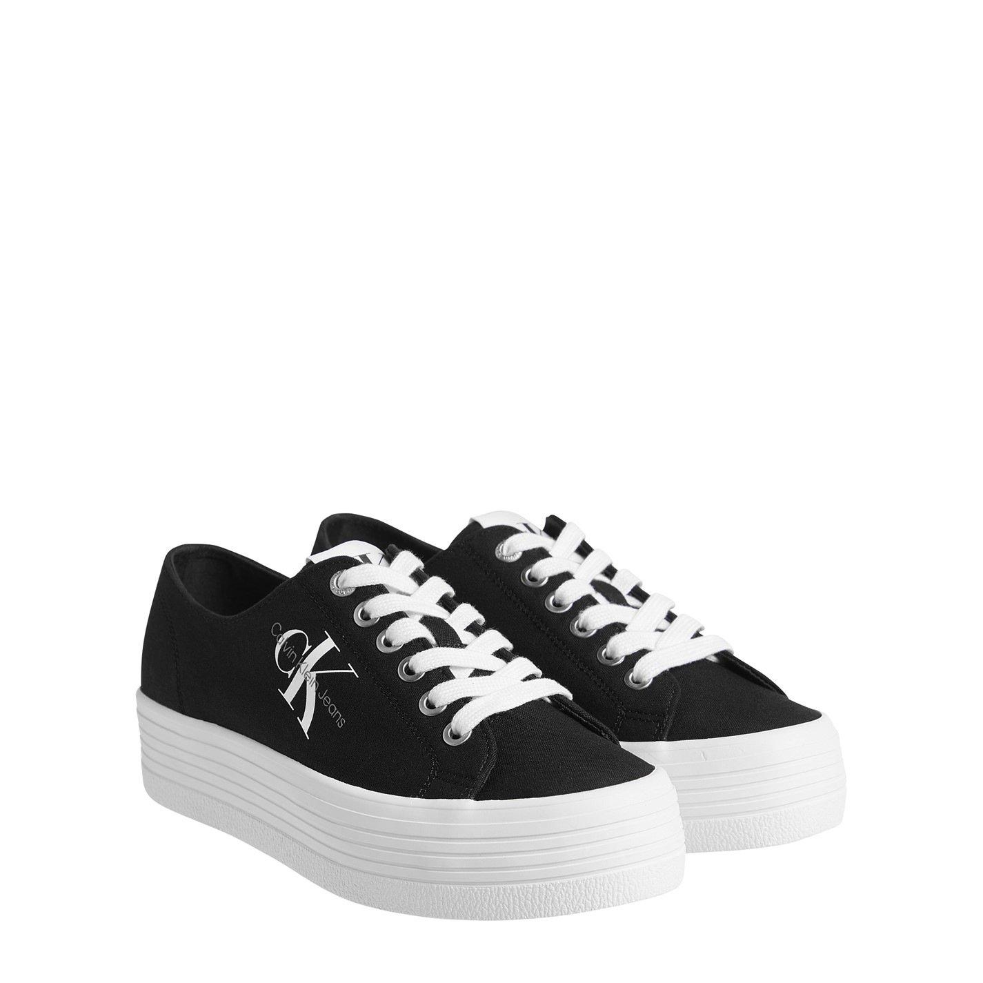 Black - Calvin Klein Jeans - Vulcanized Platform Trainers - 3