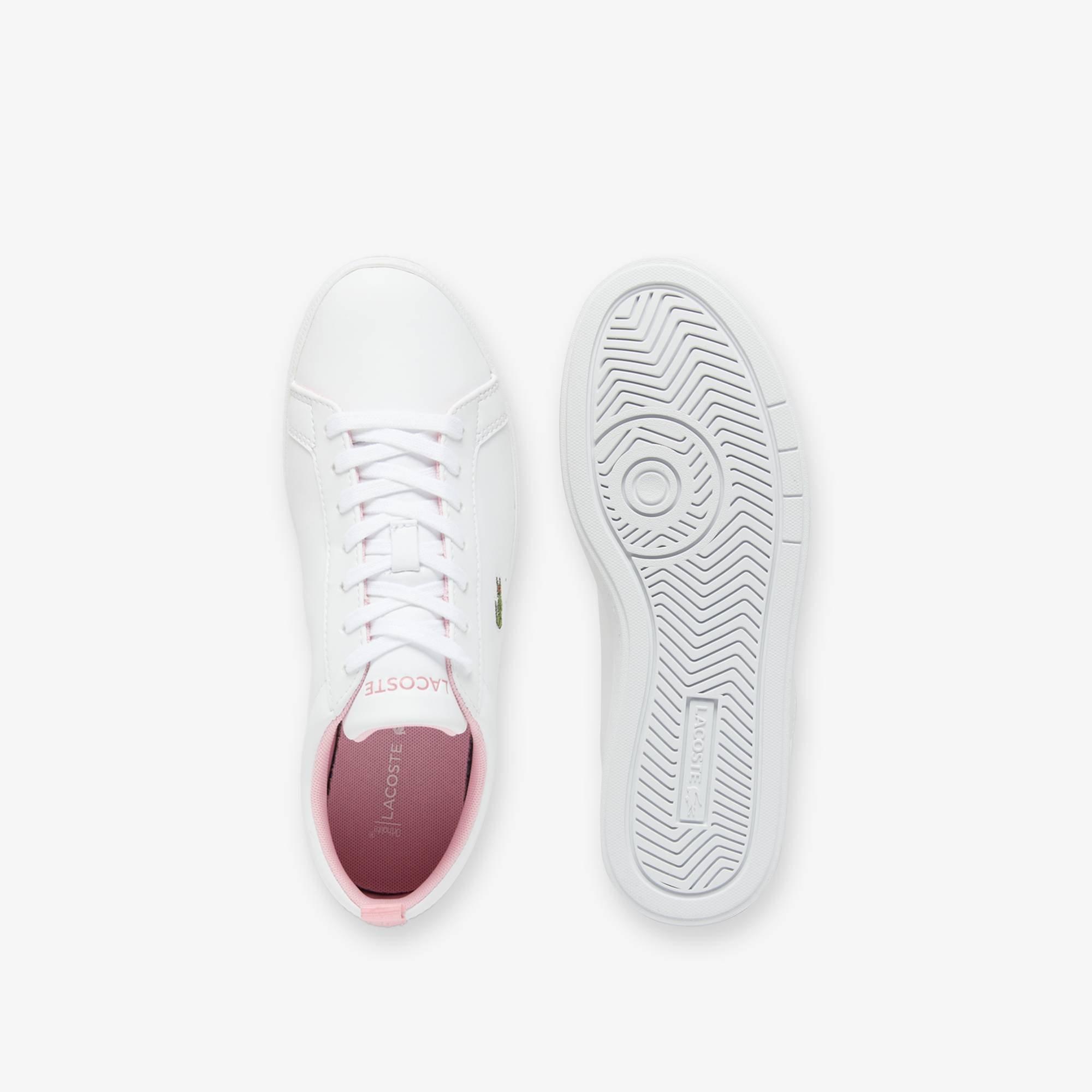 White/Pink - Lacoste - Carnaby Low Top Trainers - 11