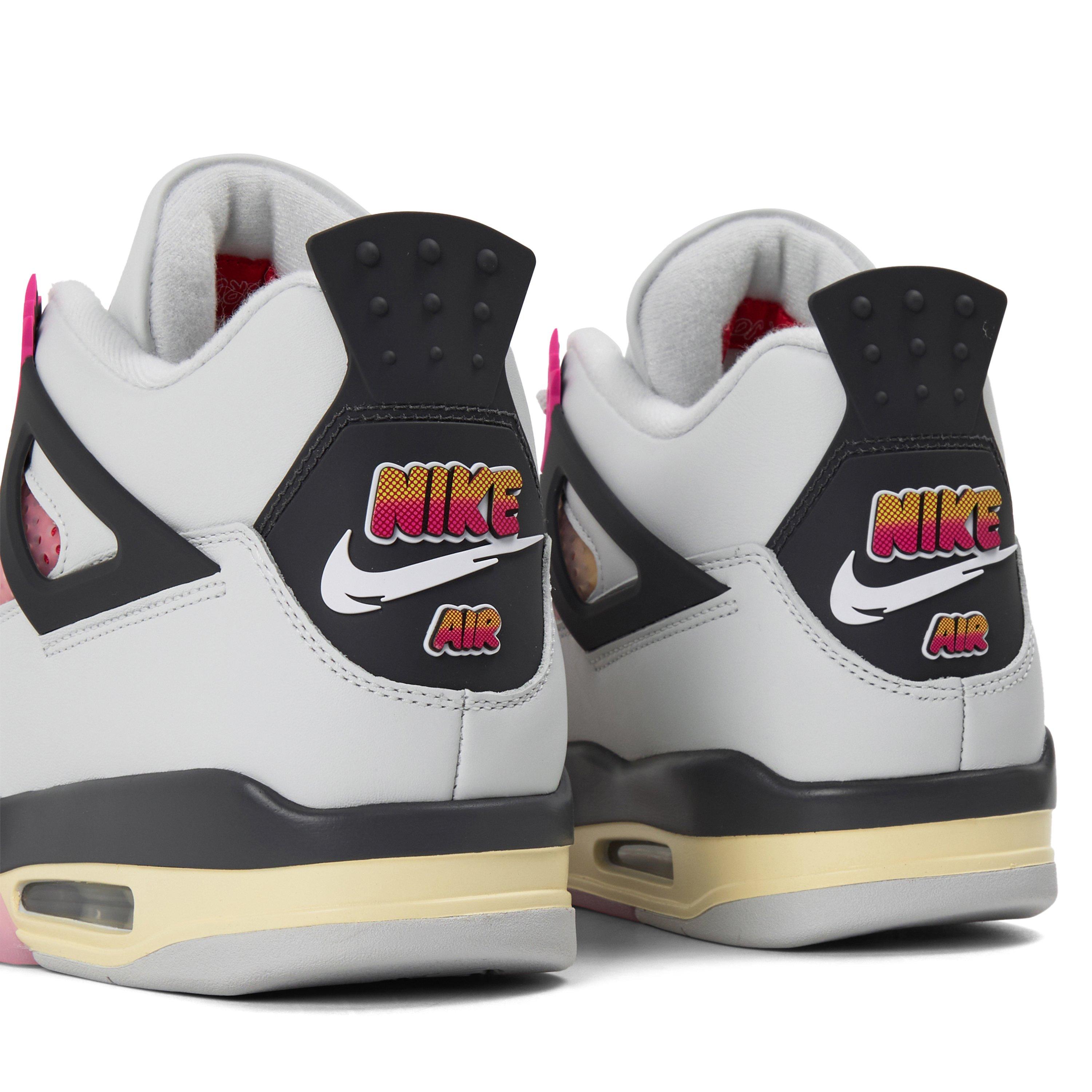 Off White/Pink - Air Jordan - Air Jordan 4 Retro Comic - 3