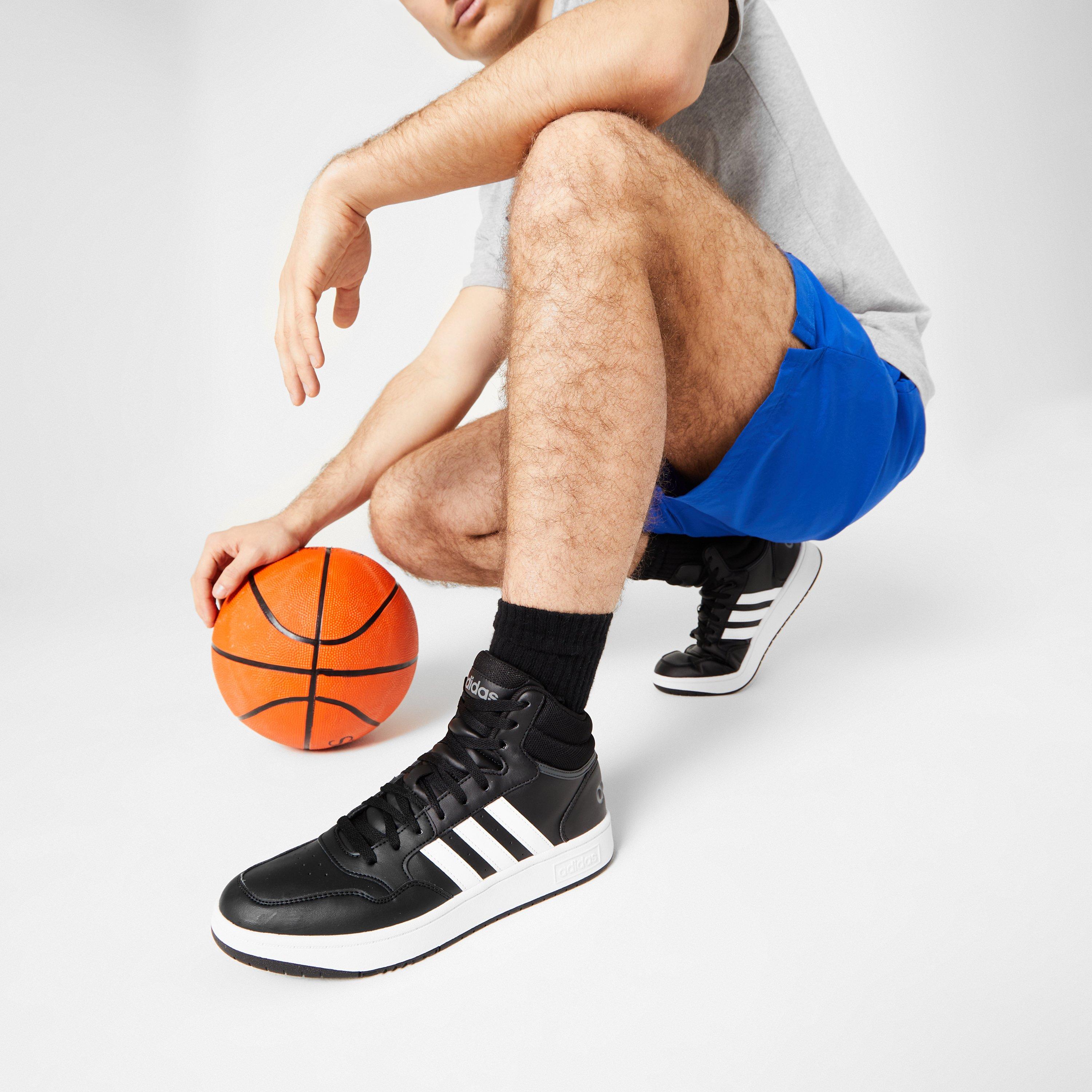 Schwarz/Weiß - adidas - Hoops 3.0 Mid Classic Vintage Shoes Mens - 2