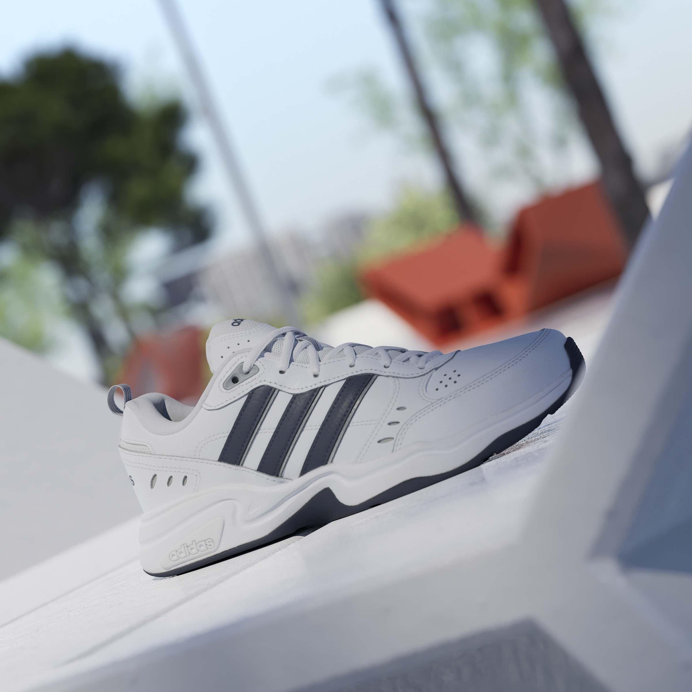 Wht/Navy/Grey - adidas - Strutter Shoes Mens - 11