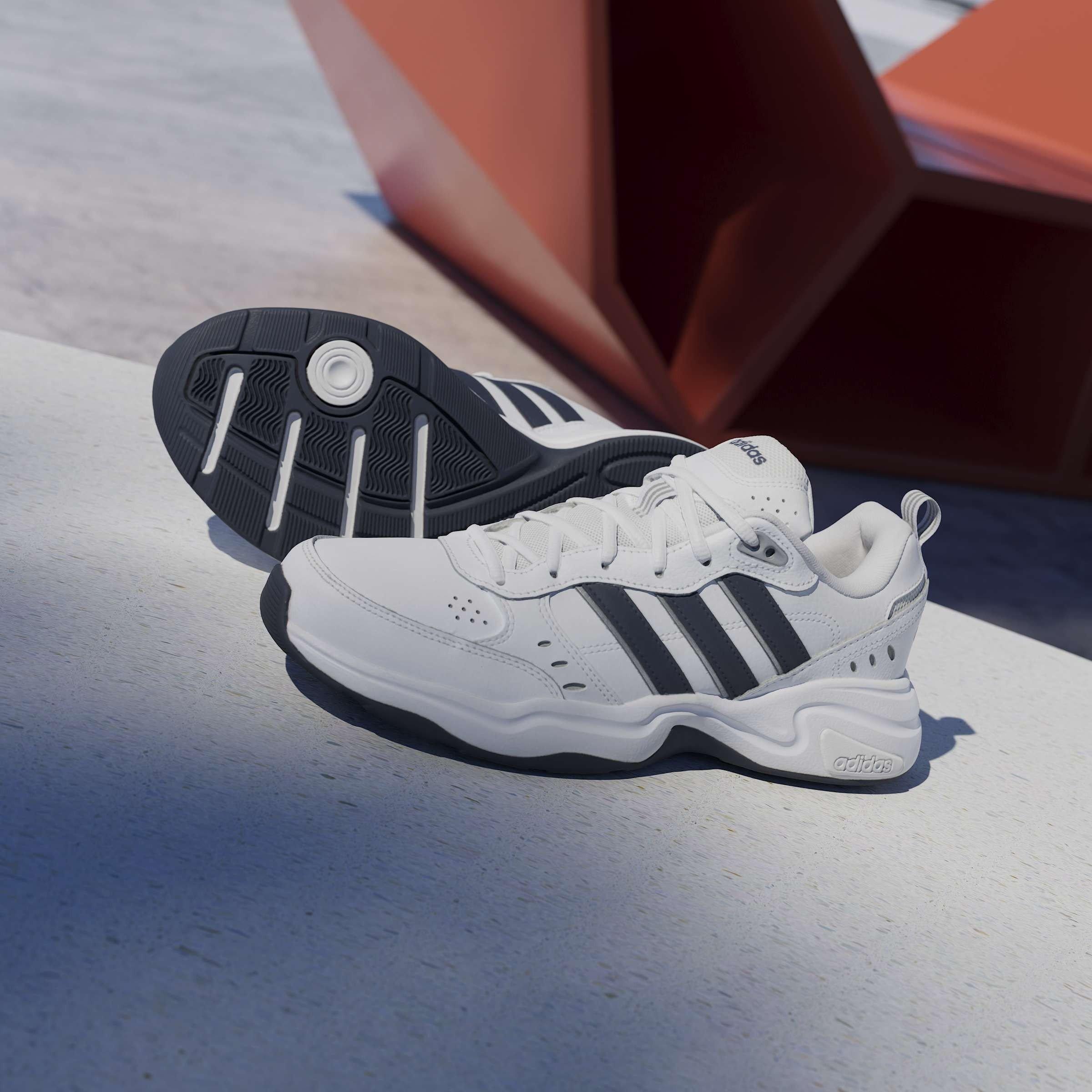 Wht/Navy/Grey - adidas - Strutter Shoes Mens - 12