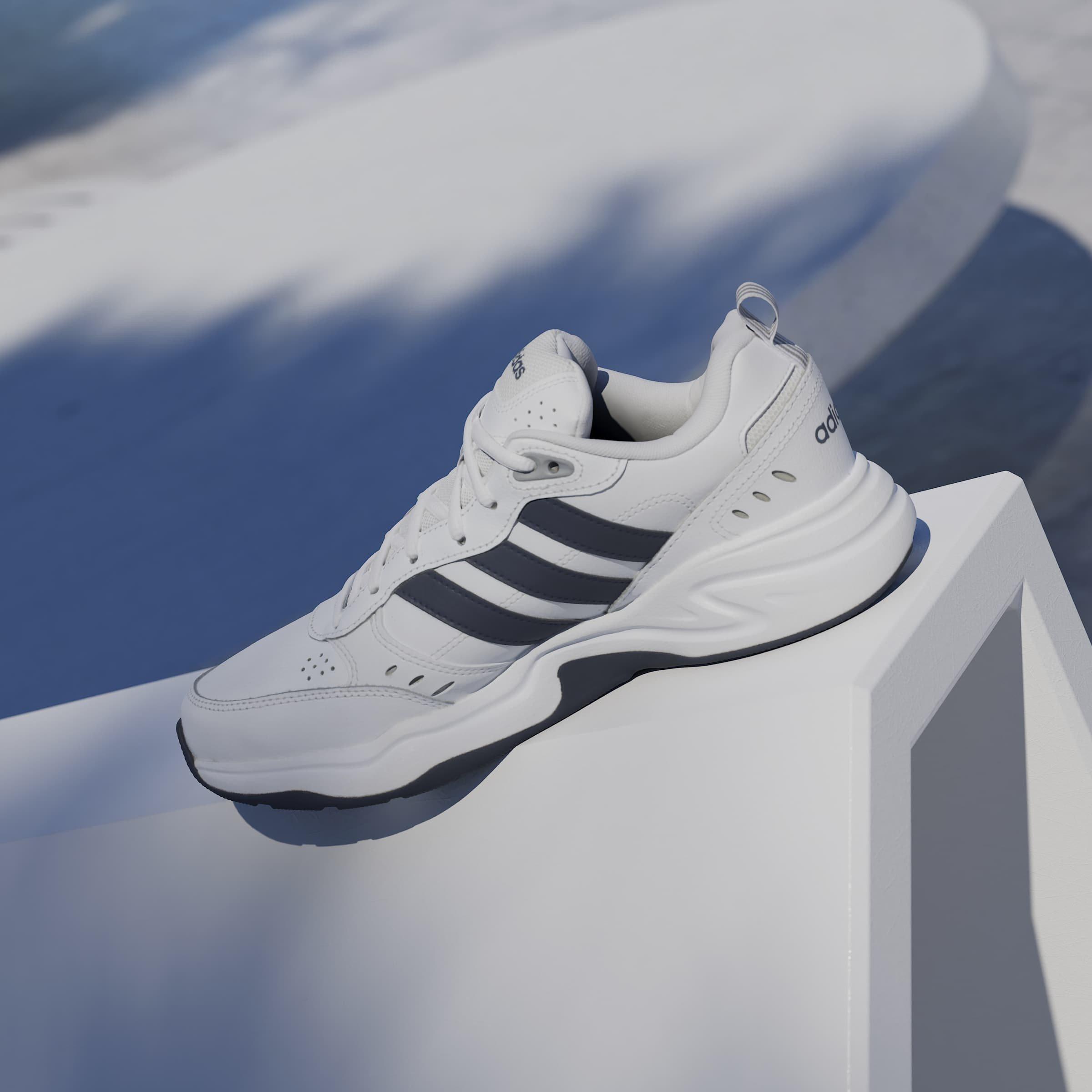 Wht/Navy/Grey - adidas - Strutter Shoes Mens - 15