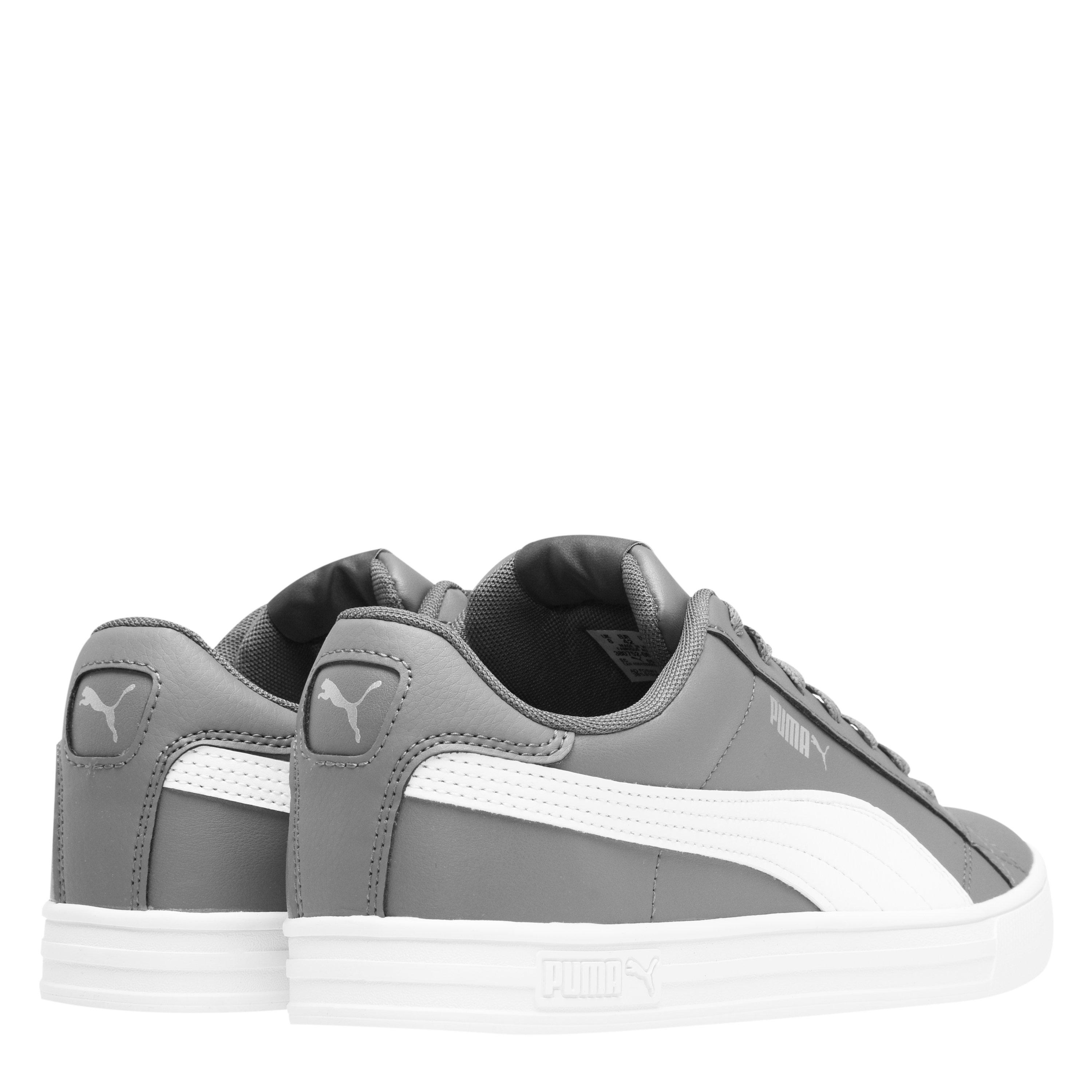 Grau/Weiß - Puma - Smash Vulcan 3 Low Trainers Mens - 5