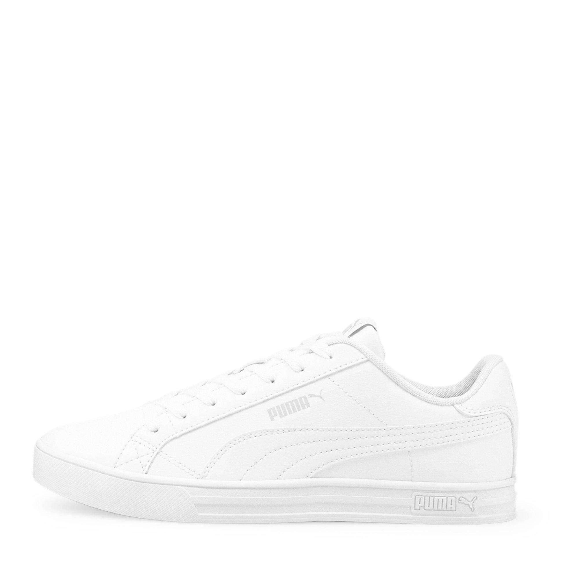 Triple White - Puma - Smash Vulc 3 Low Mens Trainers - 3