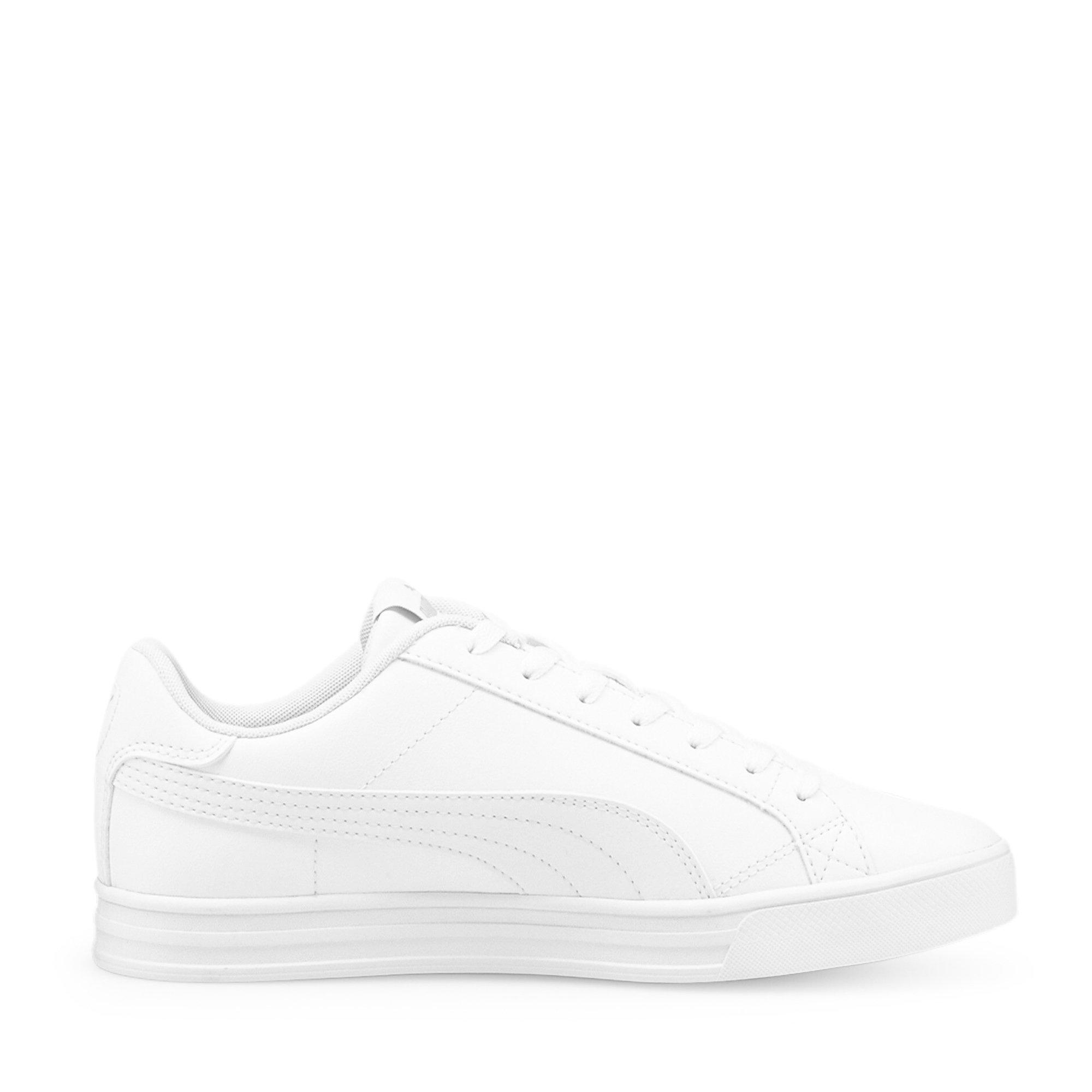 Triple White - Puma - Smash Vulc 3 Low Mens Trainers - 4