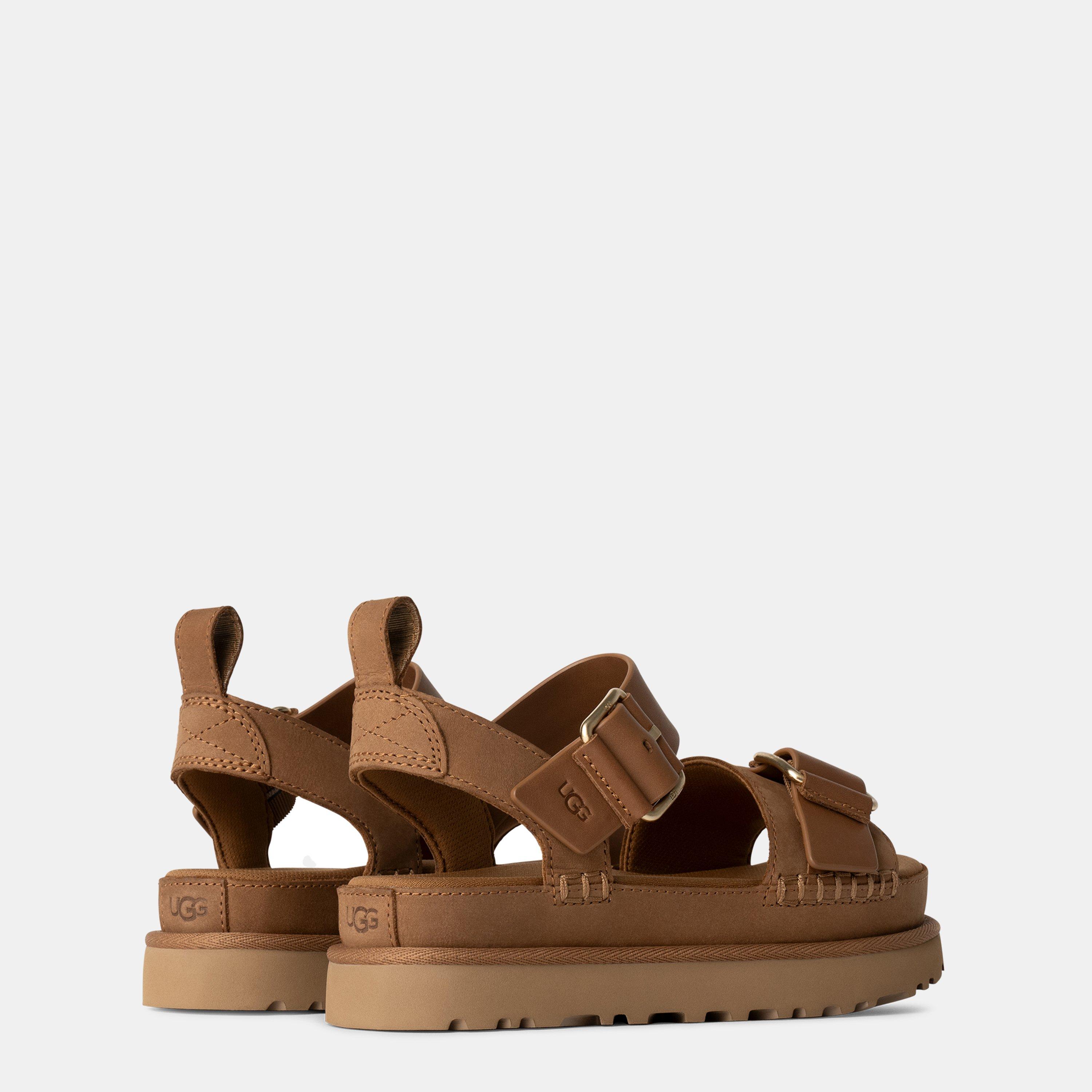 Chestnut - Ugg - Women's Goldenstar Villa Flatform Sandals - 2